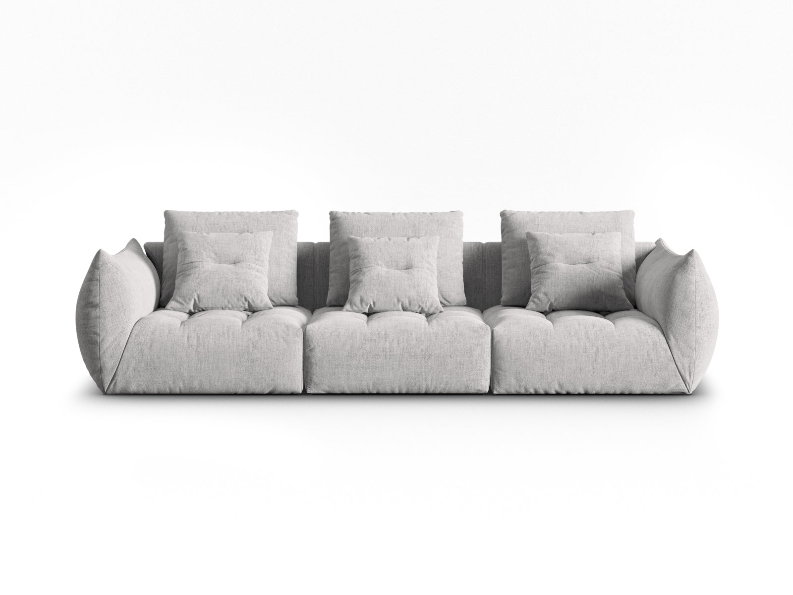 Bloom Modular Sofa 4 Sitzer in Silver präsentiert im Onlineshop von KAQTU Design AG. 4er Sofa ist von Micadoni