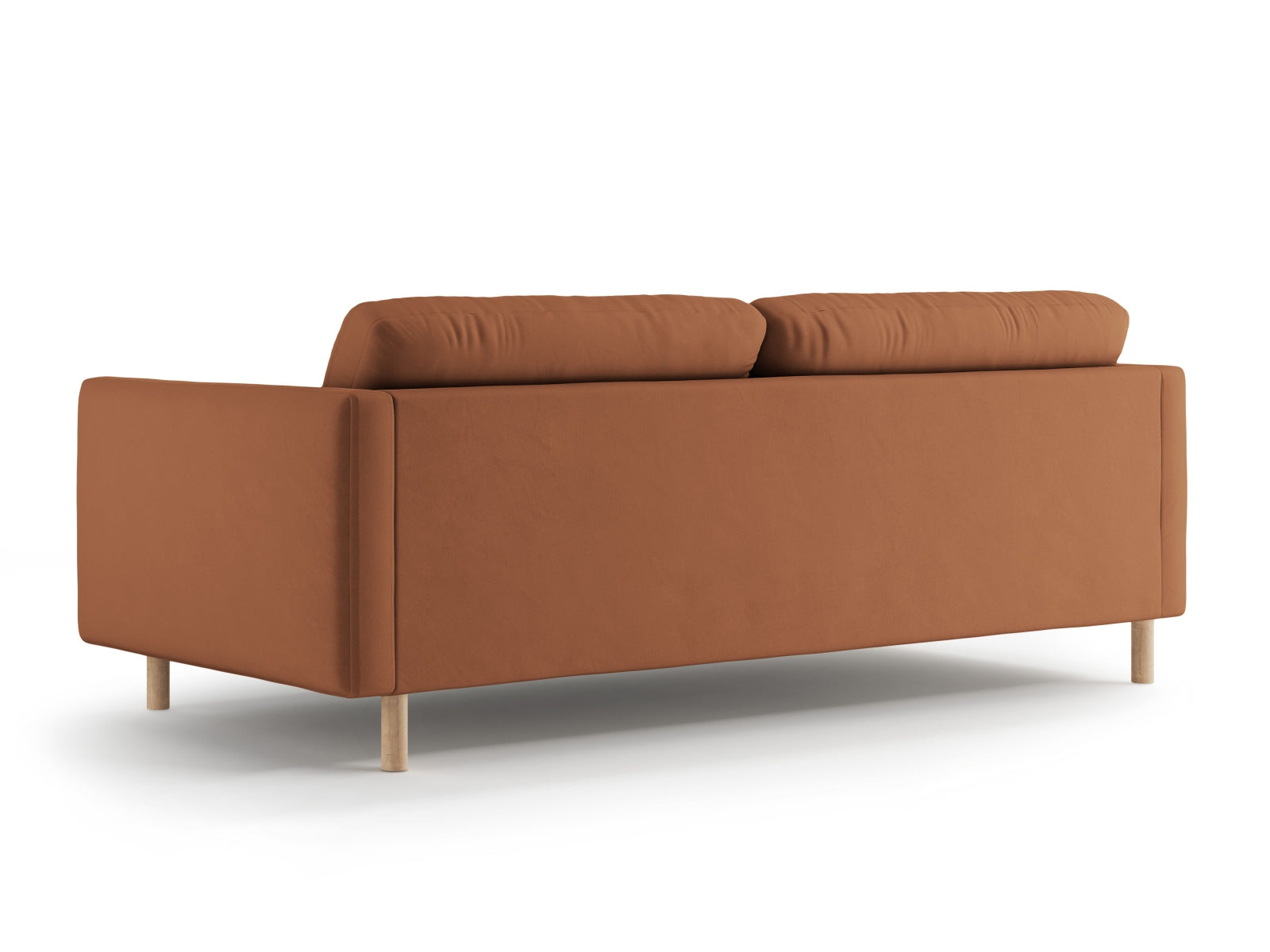 Luxuriöses 4-Sitzer Eden Velour Sofa von Micadoni in sanftem Honey-Paris Farbton, perfekt für gemütliche und moderne Wohnambiente.