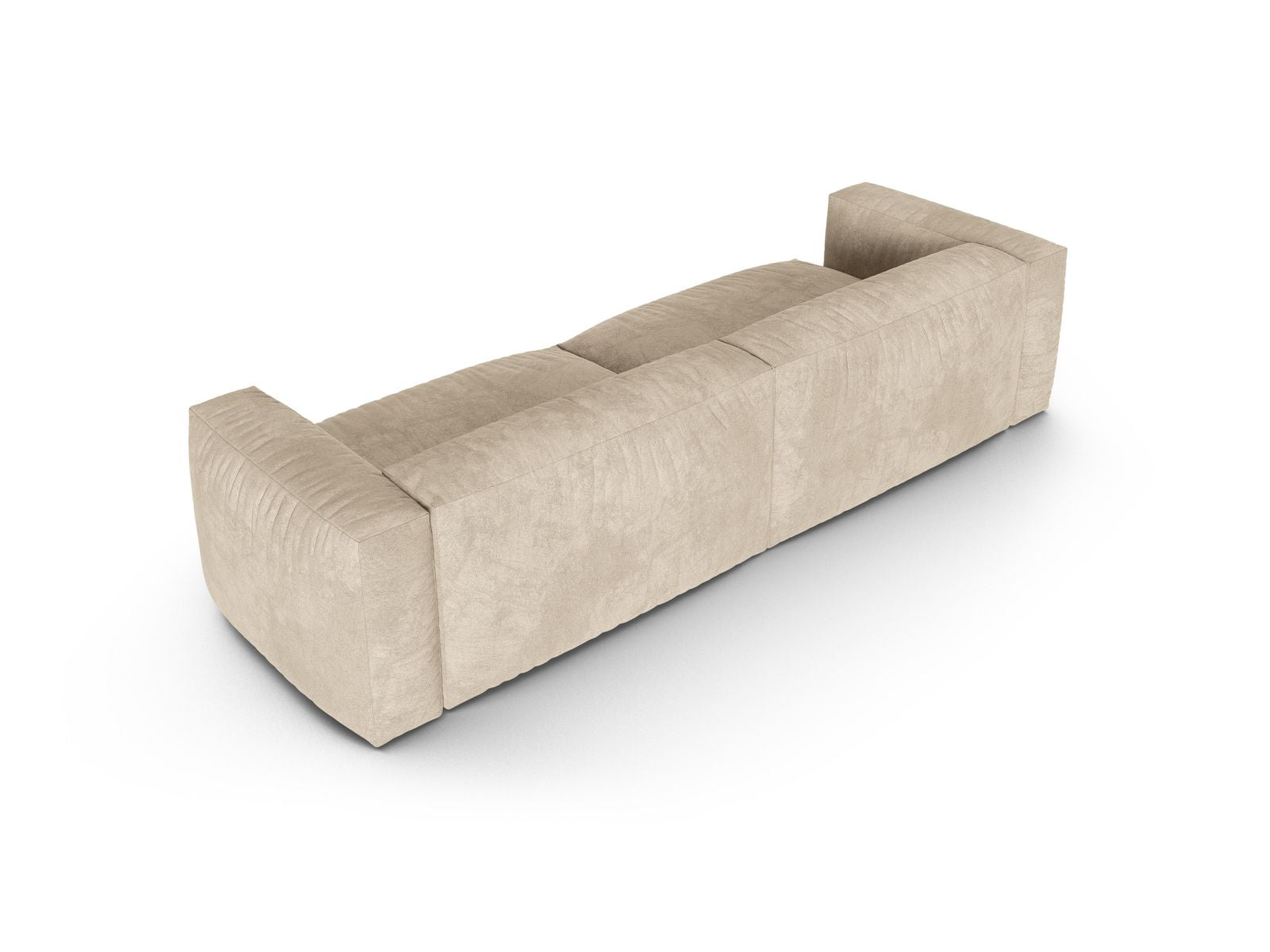 Elegantes XL 4-Sitzer Sofa Martina in warmem Beige, ideal für entspannte Abende und geschmackvolle Wohnräume.