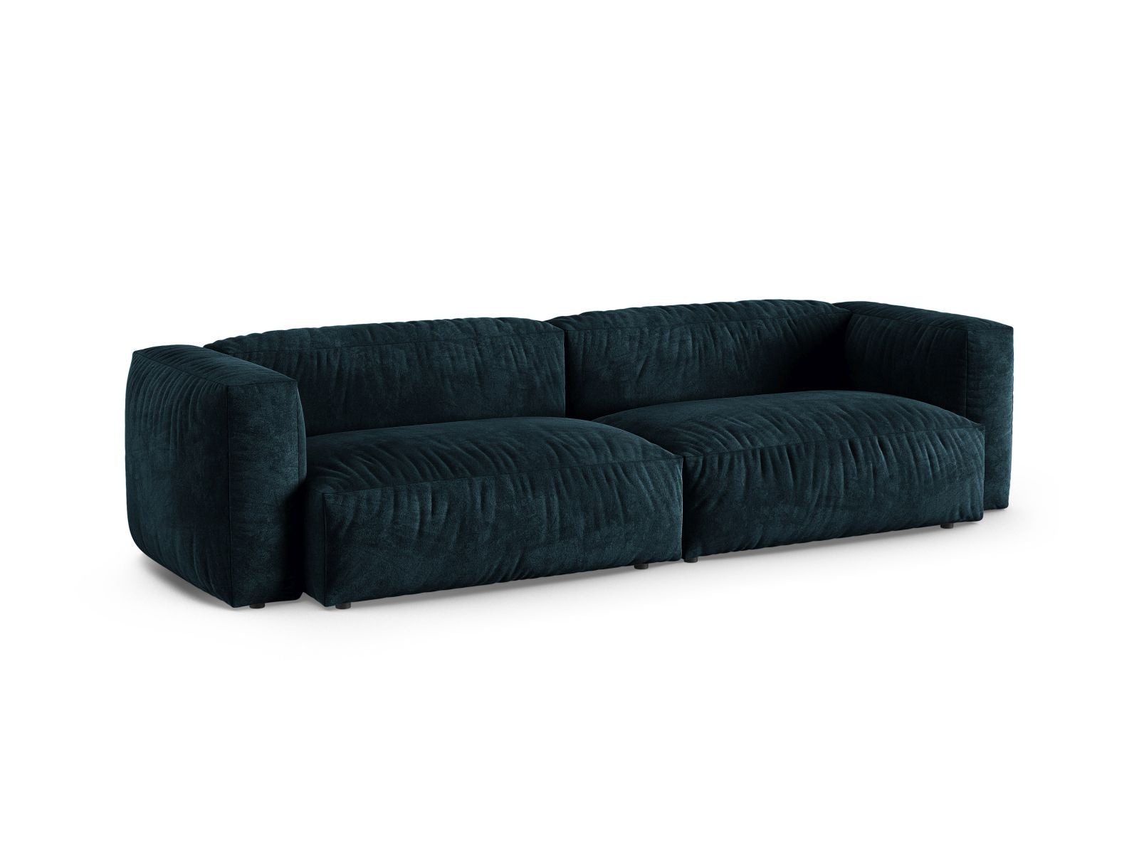 Elegantes 4-Sitzer Sofa XL Martina in tiefem Petrol, ideal für stilvolle Wohnräume, erhältlich bei KAQTU Design AG.