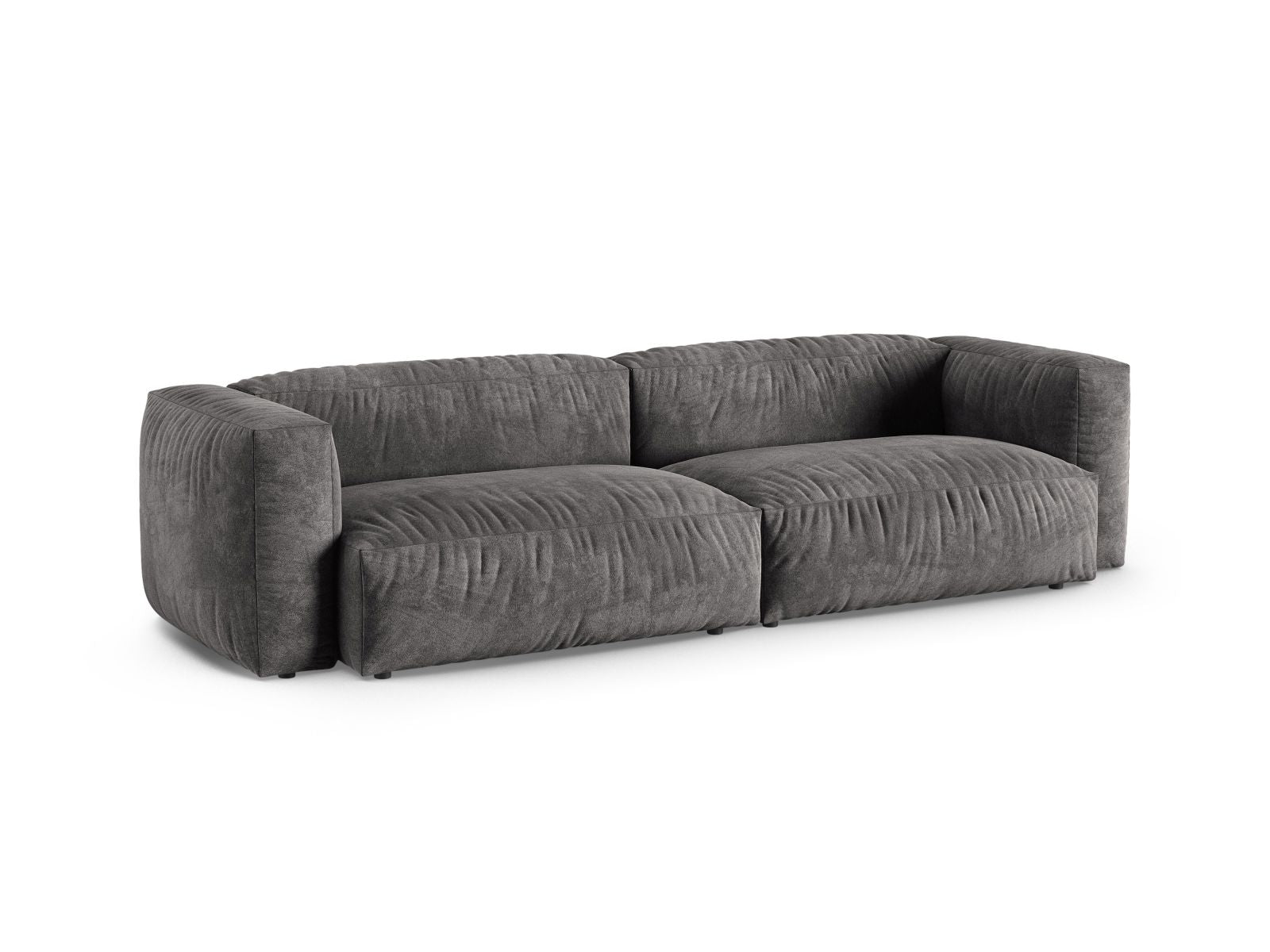 Elegantes 4-Sitzer Modular Sofa XL Martina in stilvollem Grau, ideal für moderne Wohnräume, erhältlich bei KAQTU Design AG.