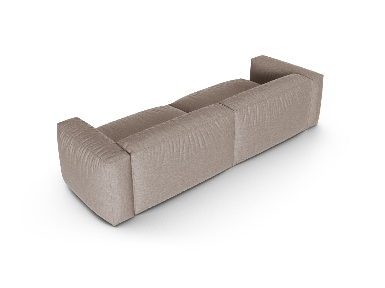Elegantes XL 4-Sitzer Sofa Martina in stilvollem Dunkelbeige, ideal für entspannte Abende und moderne Einrichtungsideen.