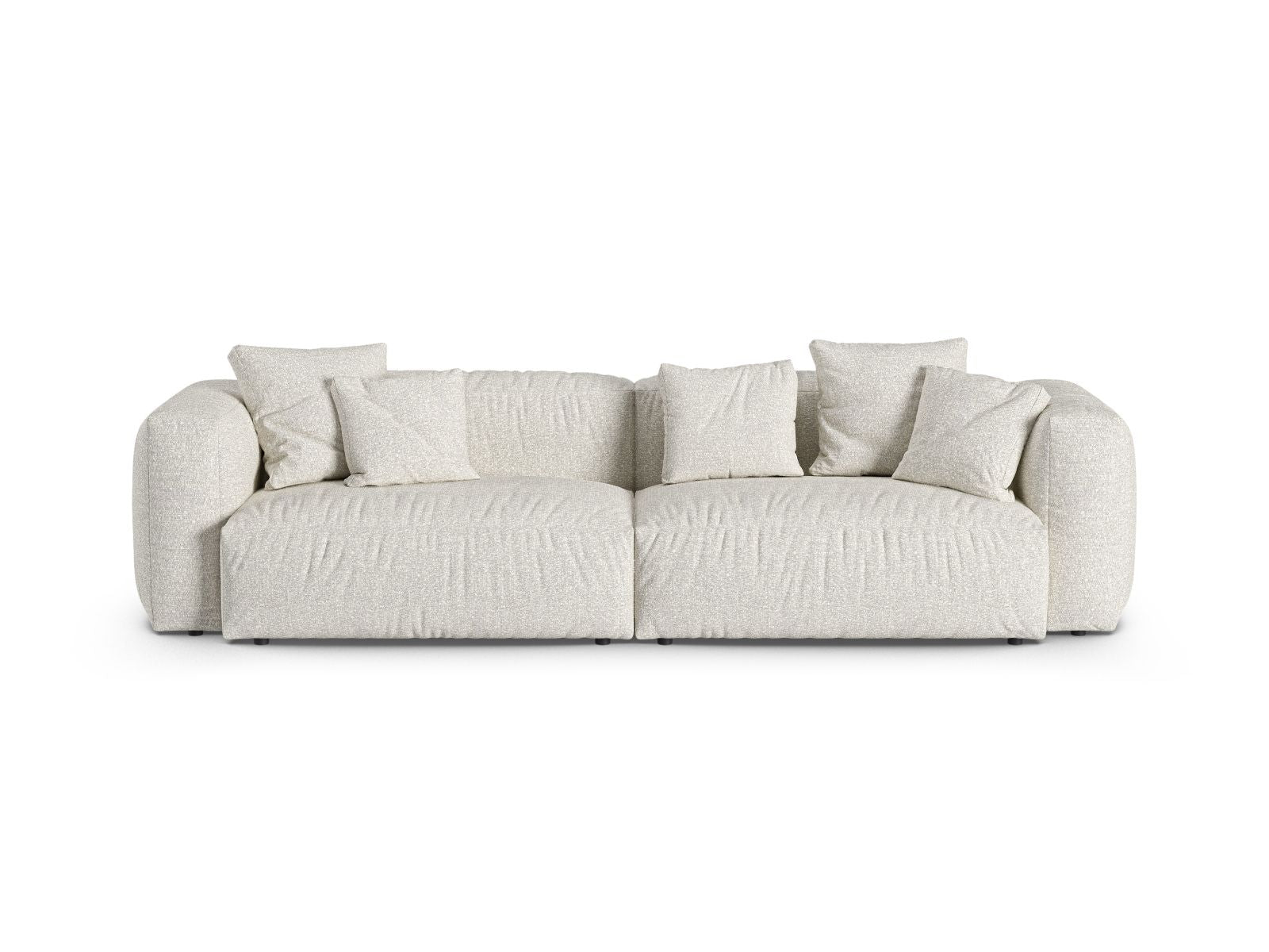 4-Sitzer Modular Sofa XL Martina in Grey Beige Melange-Monet präsentiert im Onlineshop von KAQTU Design AG. 4er Sofa ist von Micadoni