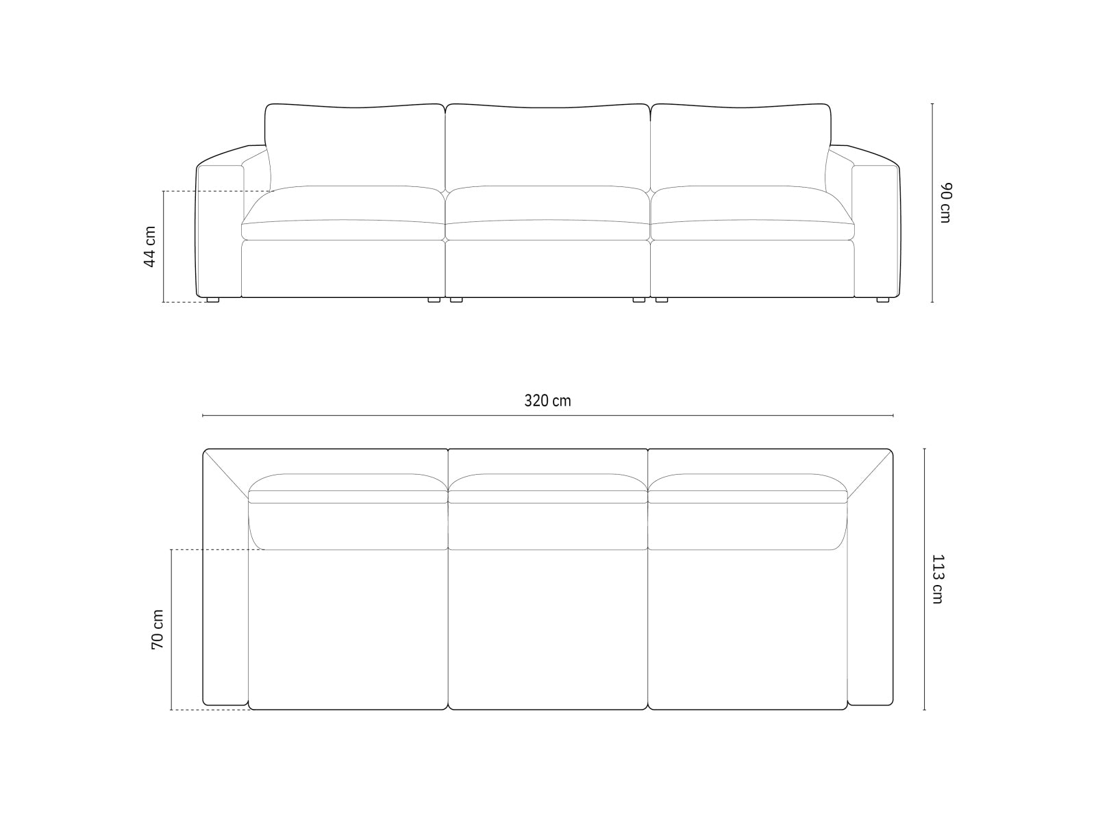 Lazy Modular Sofa 5 Sitzer in Beige präsentiert im Onlineshop von KAQTU Design AG. 5er Sofa ist von Micadoni