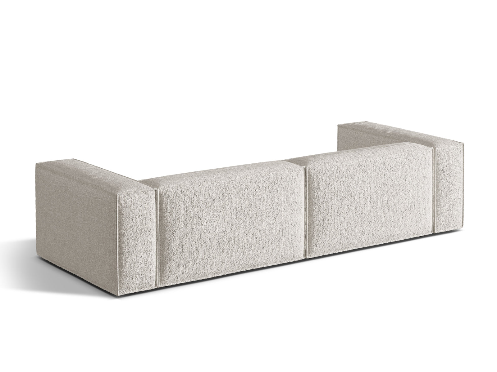 Modernes 5-Sitzer Nuria Sofa in ansprechendem Grey Beige Melange, perfekt für stilvolle Wohnzimmer, von Micadoni.