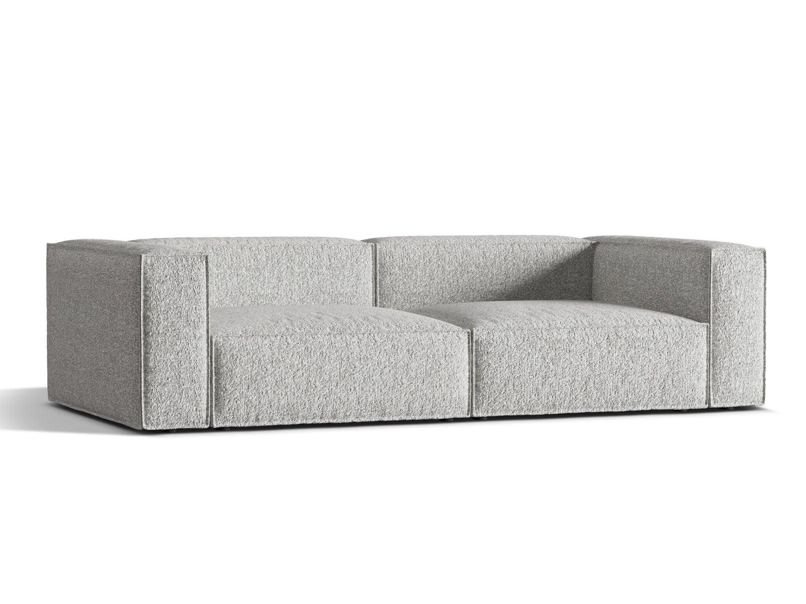 Elegantes Nuria Sofa mit 5 Sitzen in stilvollem Silver-Monet, ideal für moderne Wohnräume. Hochwertige Verarbeitung von Micadoni.