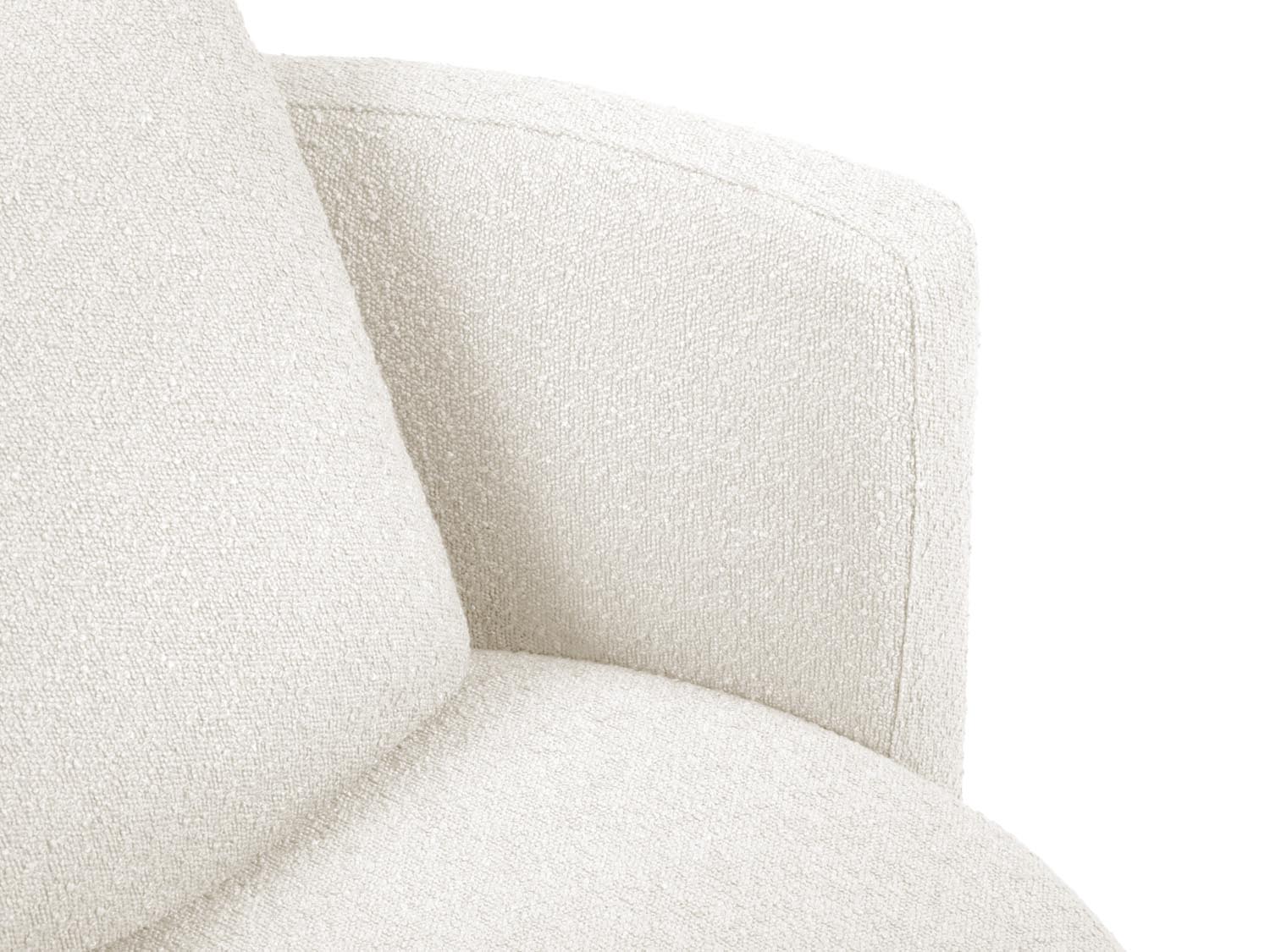 Bliss Swivel Boucle Armchair 1 Sitzer in White präsentiert im Onlineshop von KAQTU Design AG. Sessel ist von Micadoni