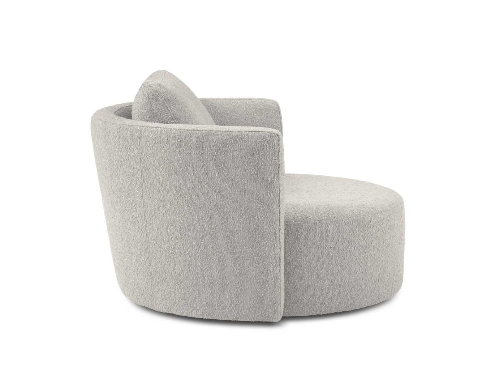 Bliss Swivel Boucle Armchair 1 Sitzer in Light Grey präsentiert im Onlineshop von KAQTU Design AG. Sessel ist von Micadoni
