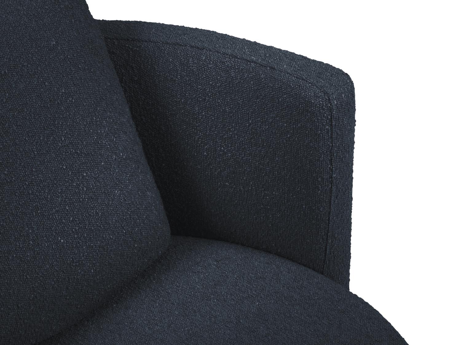 Bliss Swivel Boucle Armchair 1 Sitzer in Dark Blue präsentiert im Onlineshop von KAQTU Design AG. Sessel ist von Micadoni