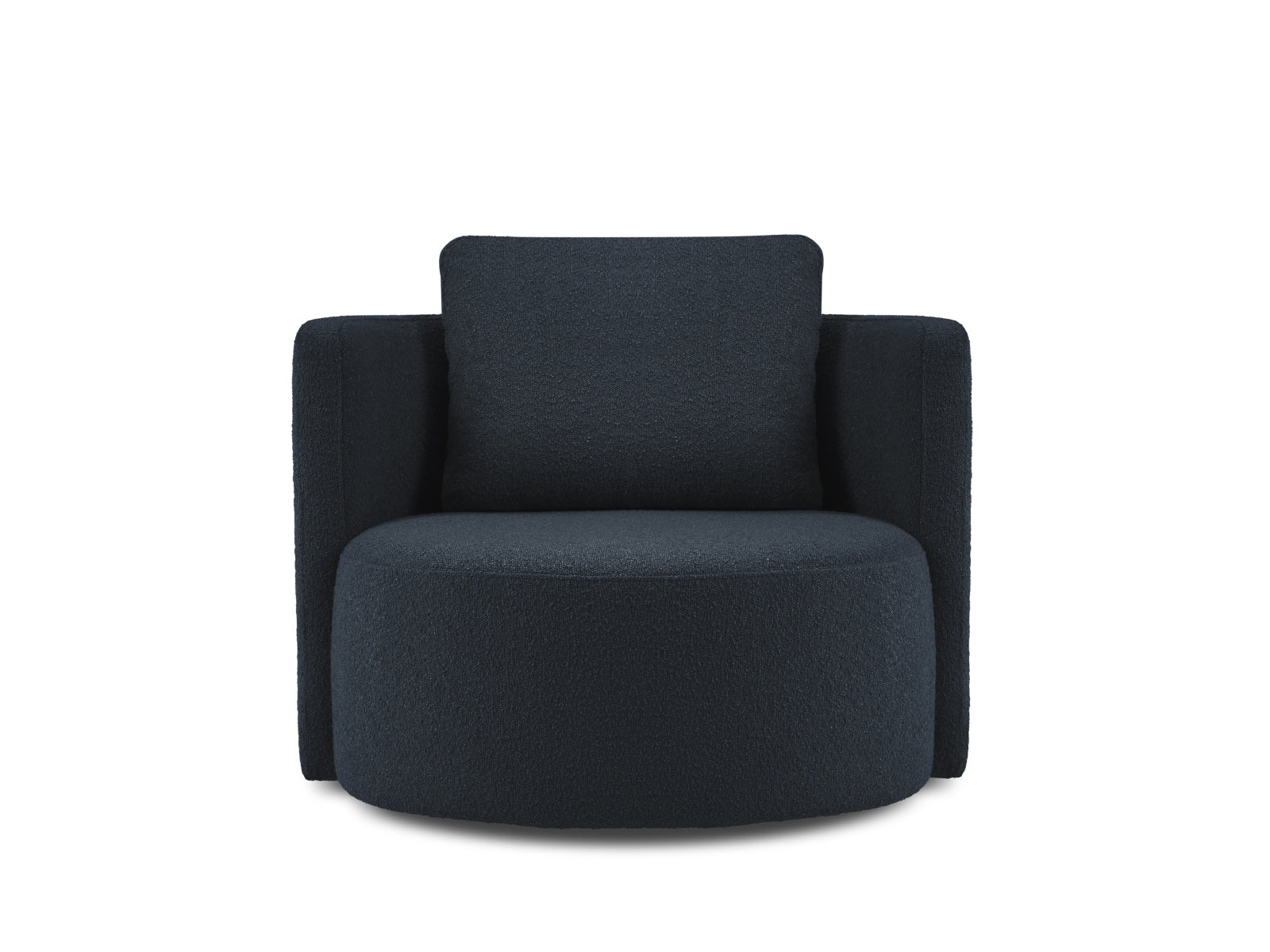 Bliss Swivel Boucle Armchair 1 Sitzer in Dark Blue präsentiert im Onlineshop von KAQTU Design AG. Sessel ist von Micadoni