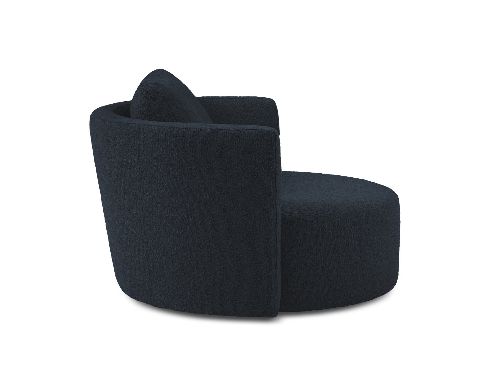 Bliss Swivel Boucle Armchair 1 Sitzer in Dark Blue präsentiert im Onlineshop von KAQTU Design AG. Sessel ist von Micadoni