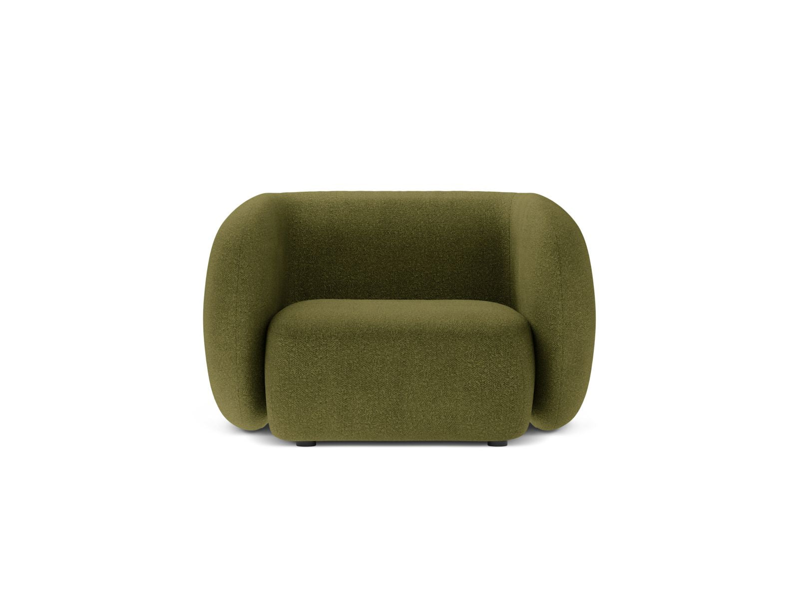 Sessel Kate in Dark Olive Green-Baloo präsentiert im Onlineshop von KAQTU Design AG. Sessel ist von Micadoni