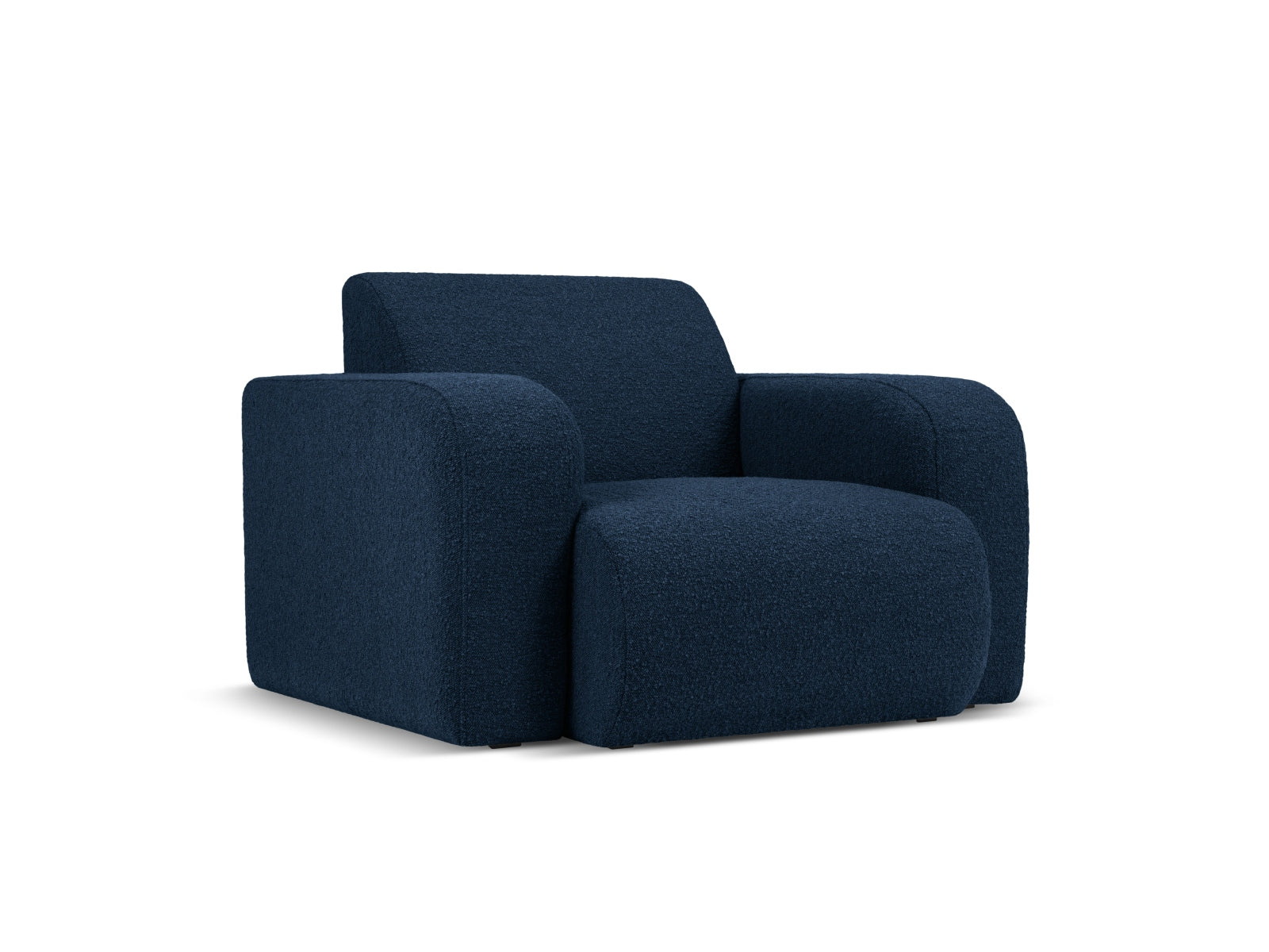 Molino Boucle Sessel 1 Sitz in Dark Blue präsentiert im Onlineshop von KAQTU Design AG. Sessel ist von Micadoni