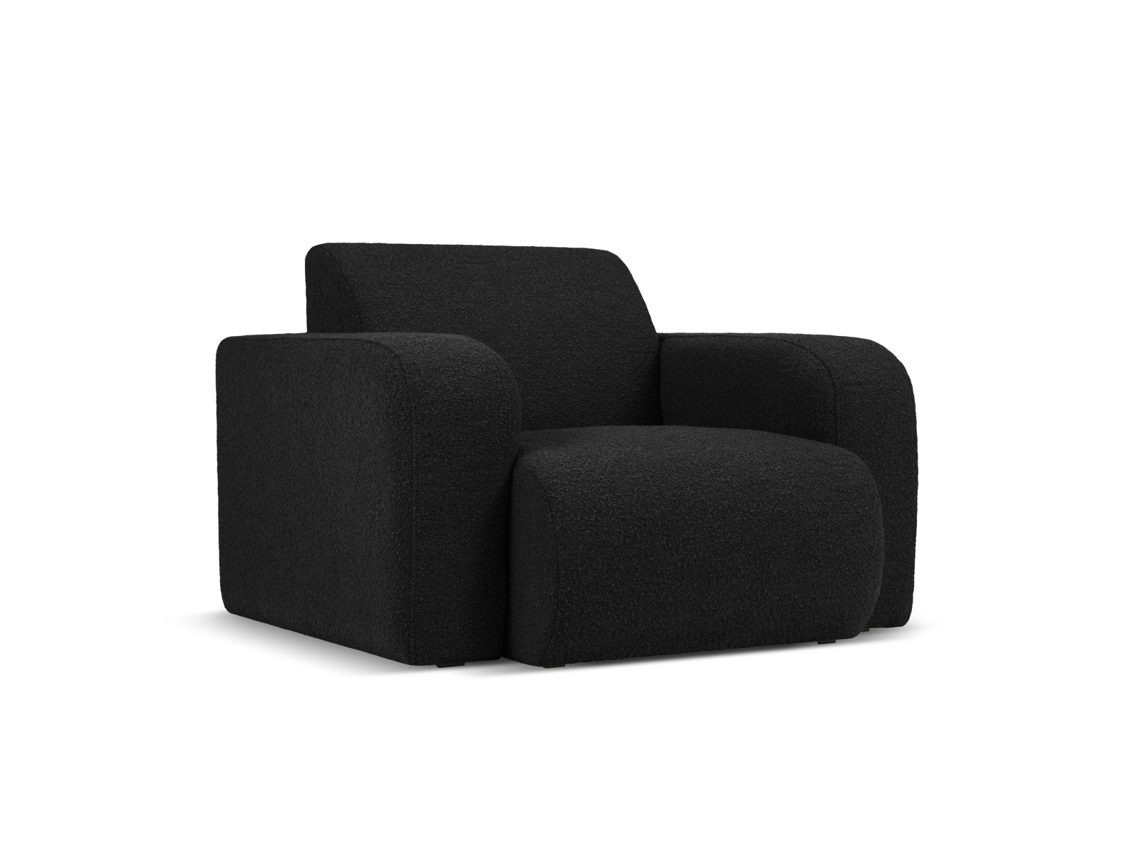 Molino Boucle Sessel 1 Sitz in Black präsentiert im Onlineshop von KAQTU Design AG. Sessel ist von Micadoni