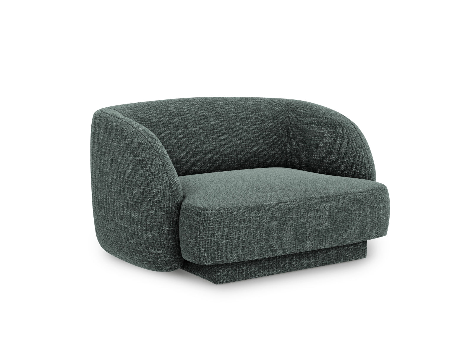 Miley Sessel 1 Sitz in Petrol präsentiert im Onlineshop von KAQTU Design AG. Sessel ist von Micadoni