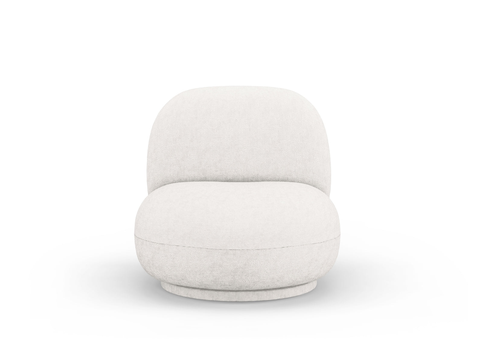 Chuck Swivel Armchair 1 Sitzer in Light Beige-Perfect Harmony präsentiert im Onlineshop von KAQTU Design AG. Drehsessel ist von Micadoni