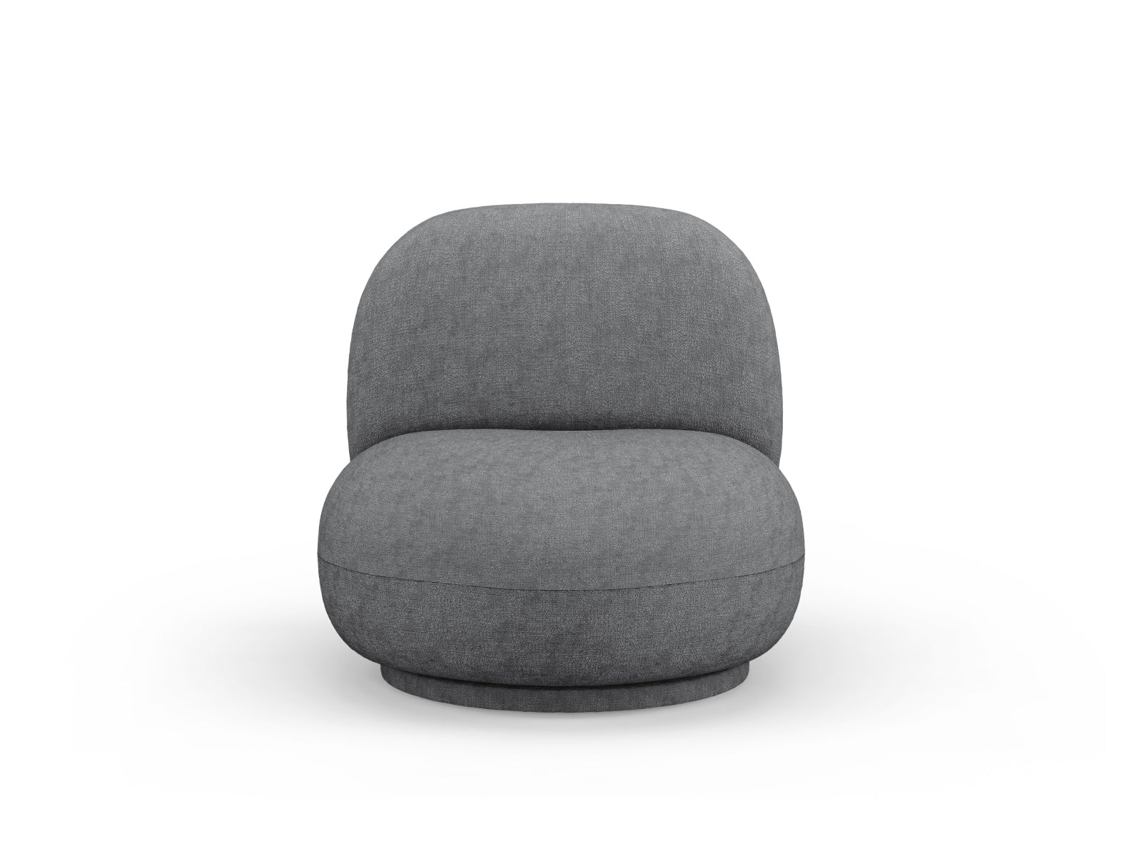 Chuck Swivel Armchair 1 Sitzer in Light Grey-Perfect Harmony präsentiert im Onlineshop von KAQTU Design AG. Drehsessel ist von Micadoni