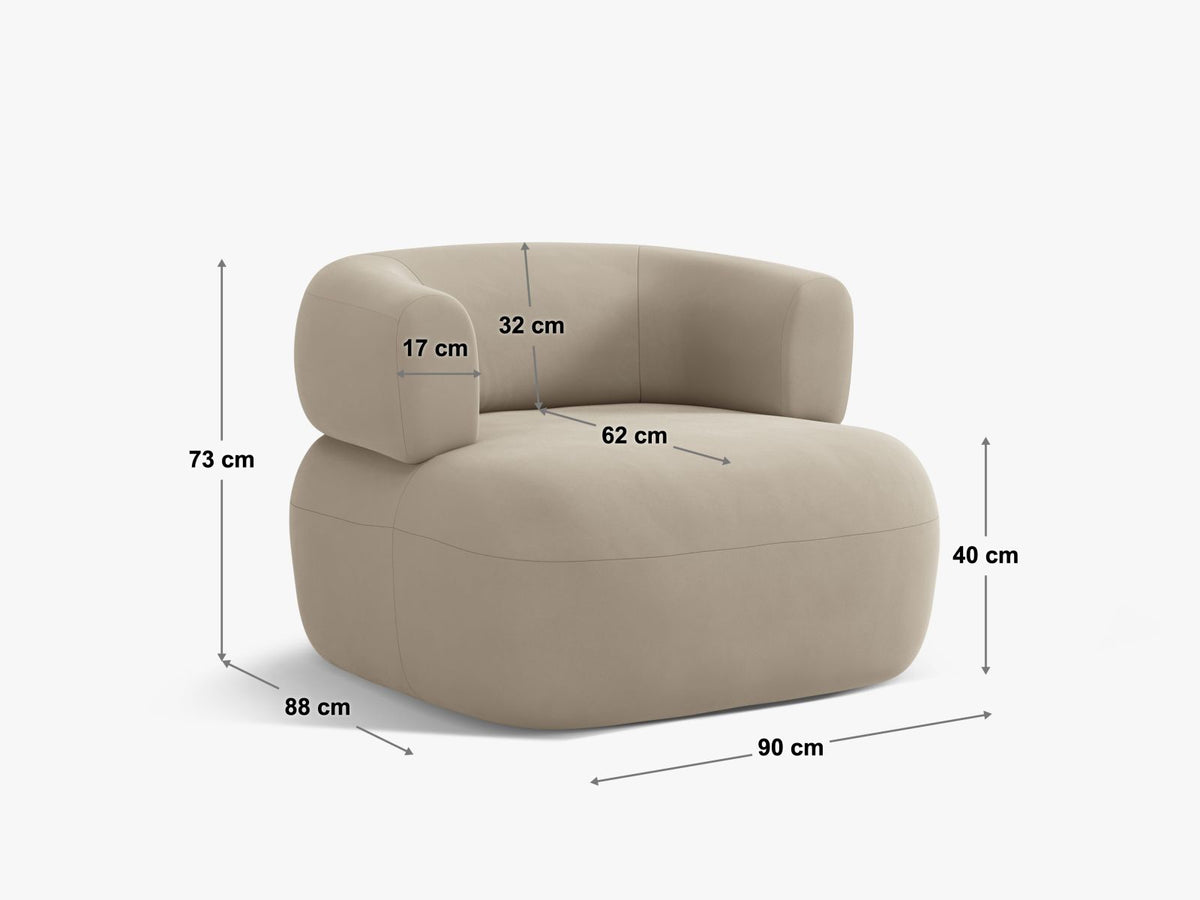 Jenny Sessel 1 Sitz in Green-Perfect Harmony präsentiert im Onlineshop von KAQTU Design AG. Sessel ist von Micadoni