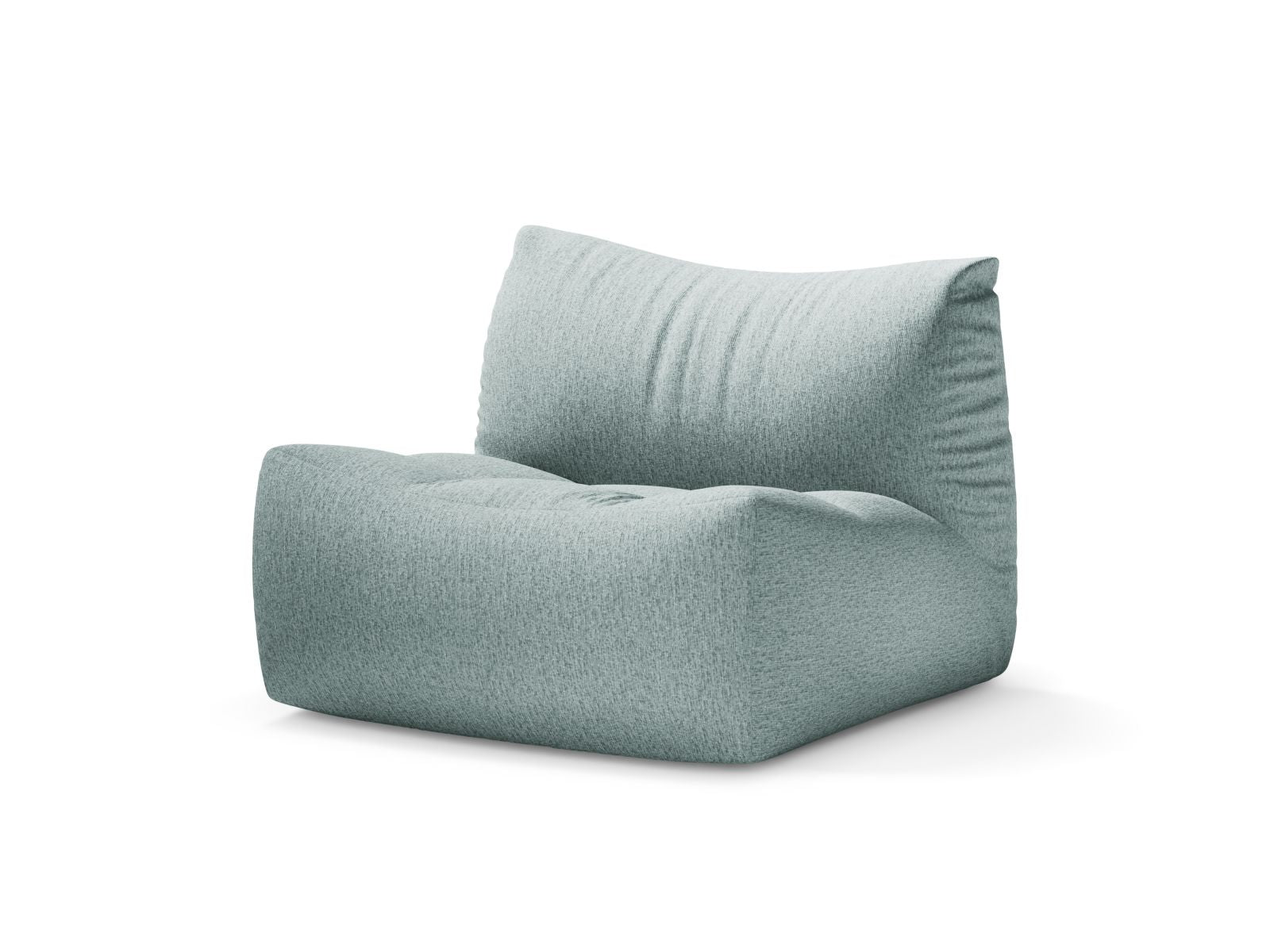 Eleganter 1-Sitzer Sessel Tove in sanftem Hellblau, ideal für stilvolle Wohnräume, von Micadoni, erhältlich bei KAQTU Design AG.