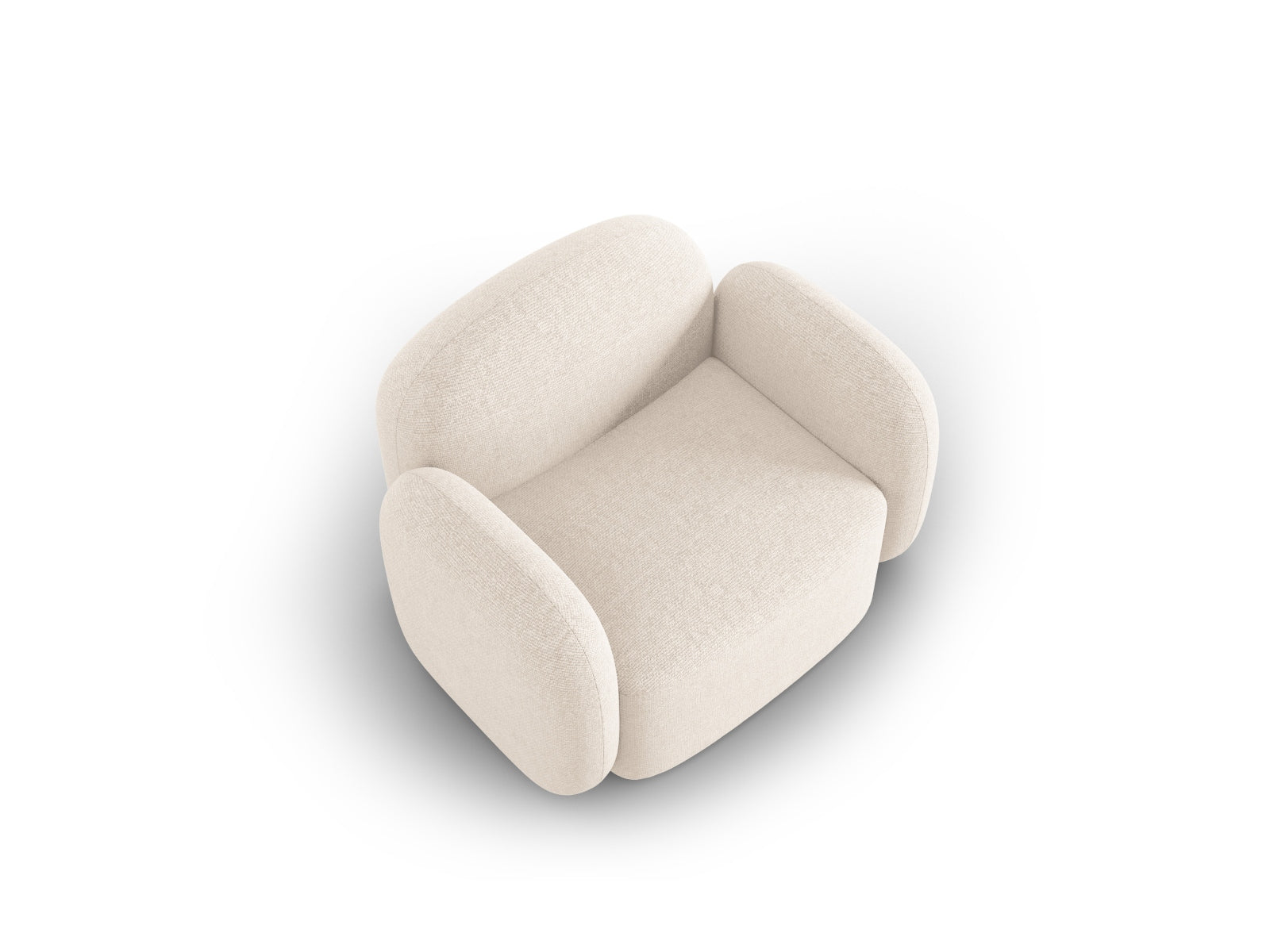 Blair Sessel 1 Sitzer in Light Beige Melange präsentiert im Onlineshop von KAQTU Design AG. Sessel ist von Micadoni