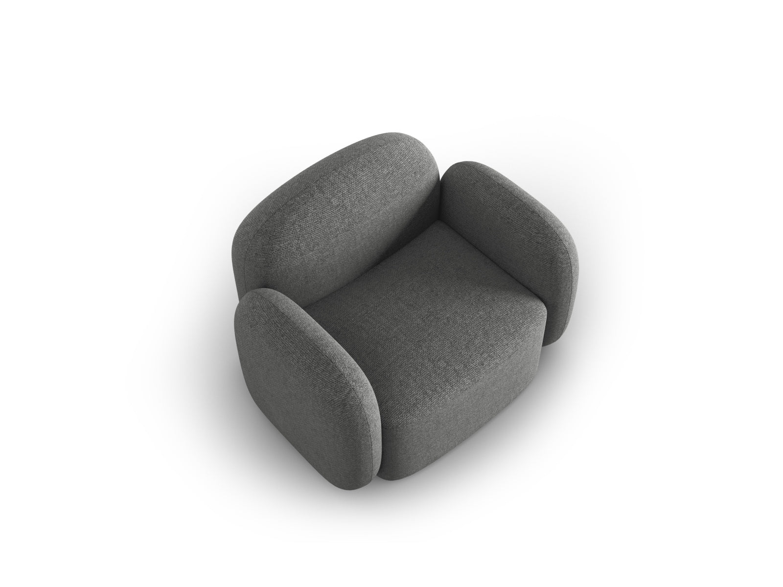 Blair Sessel 1 Sitzer in Dark Grey Melange präsentiert im Onlineshop von KAQTU Design AG. Sessel ist von Micadoni