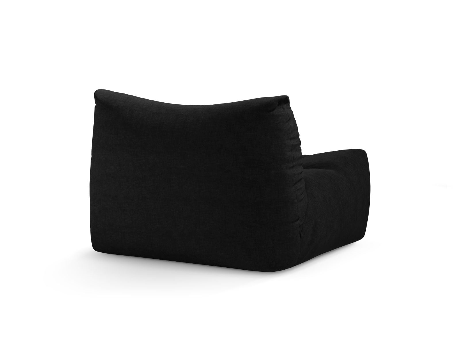 Eleganter 1-Sitzer Sessel Tove in klassischem Schwarz, ideal für jedes moderne Zuhause, entworfen von Micadoni und erhältlich bei KAQTU Design AG.