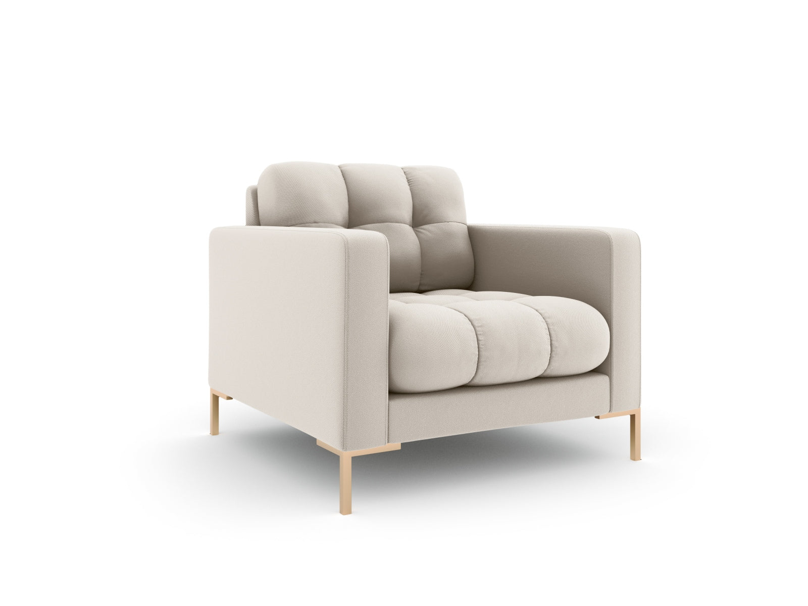 Mamaia Sessel 1 Sitz in Beige/Gold präsentiert im Onlineshop von KAQTU Design AG. Sessel ist von Micadoni
