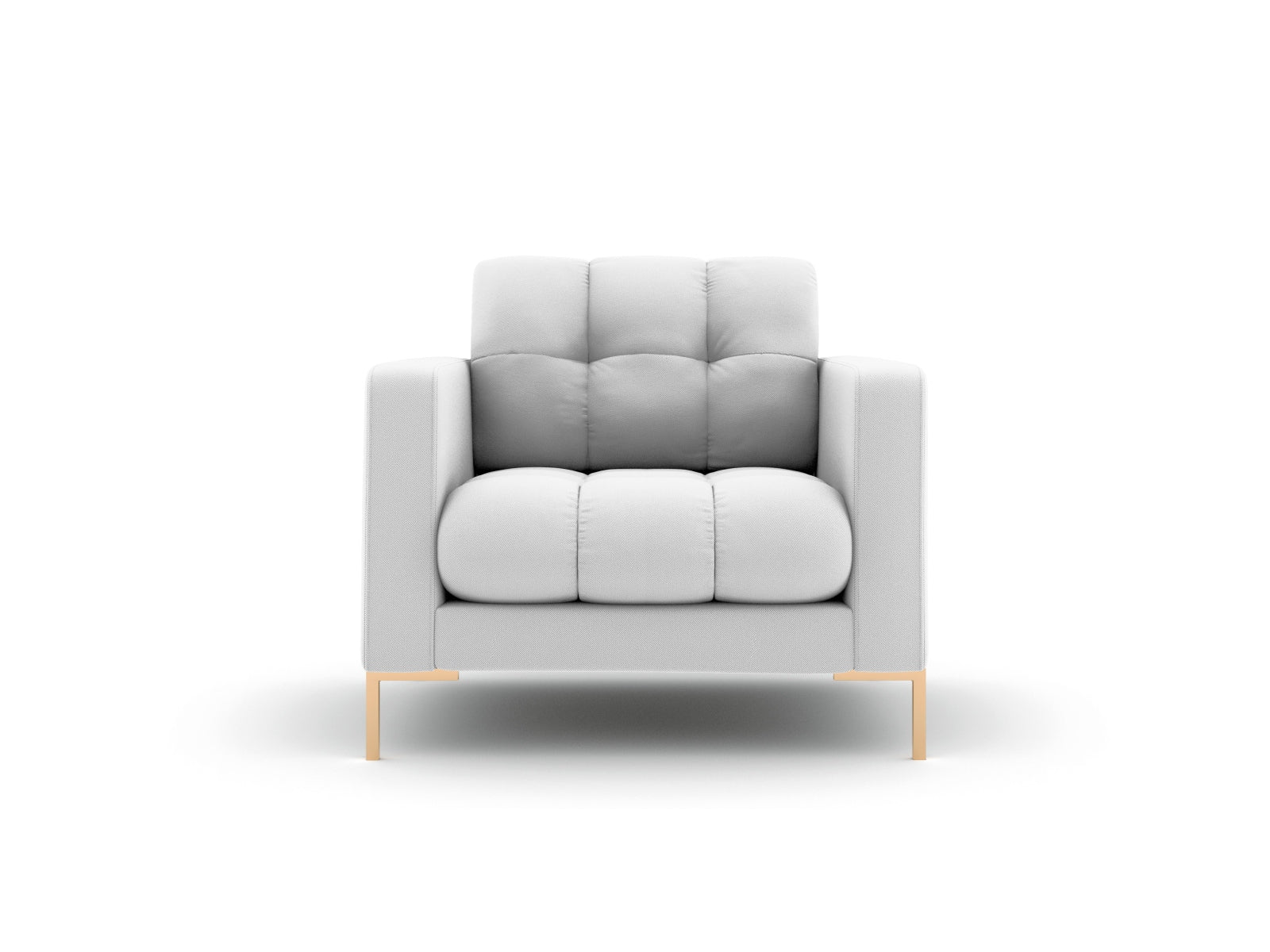 Mamaia Sessel 1 Sitz in Light Grey/Gold präsentiert im Onlineshop von KAQTU Design AG. Sessel ist von Micadoni