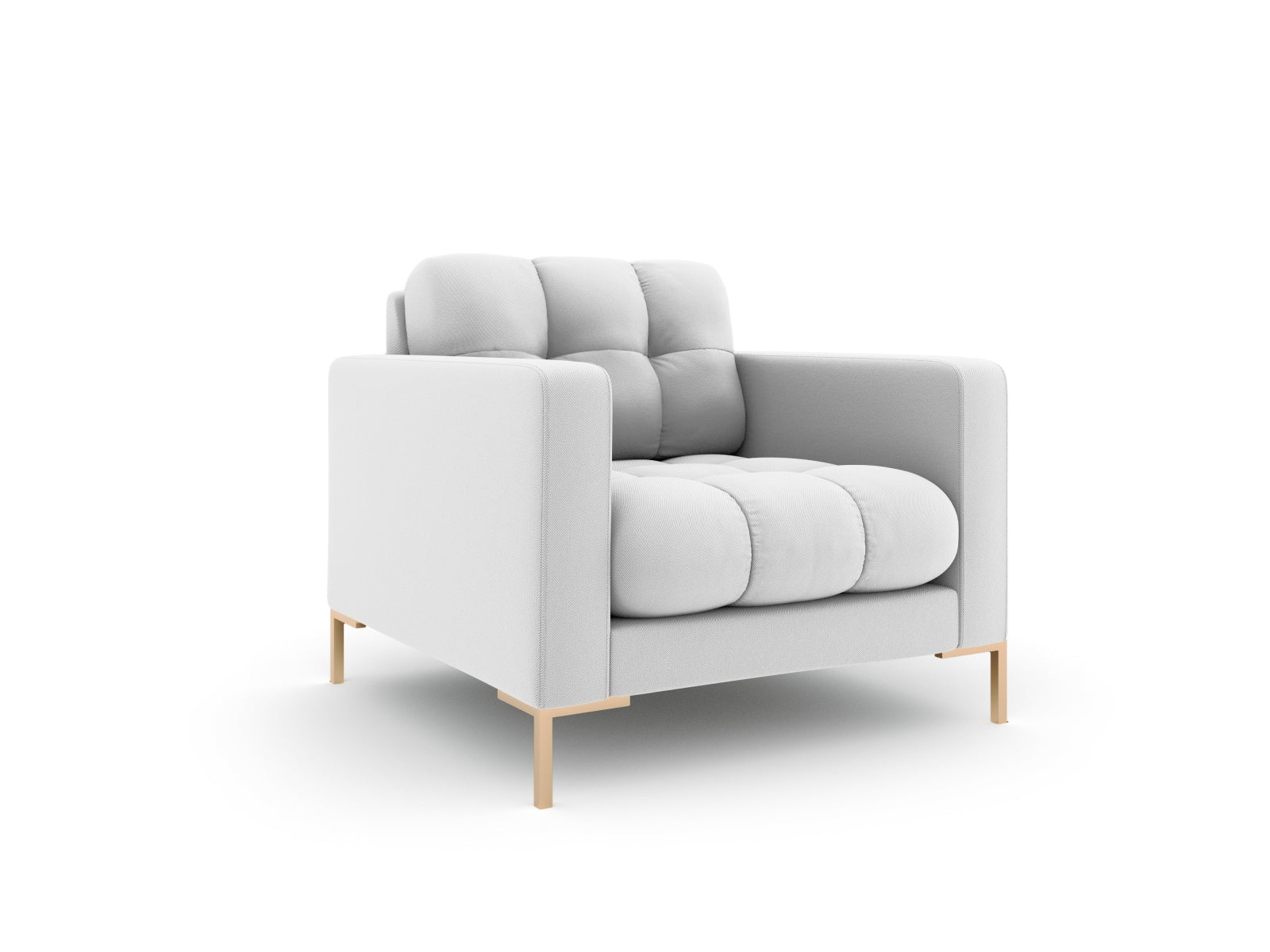 Mamaia Sessel 1 Sitz in Light Grey/Gold präsentiert im Onlineshop von KAQTU Design AG. Sessel ist von Micadoni