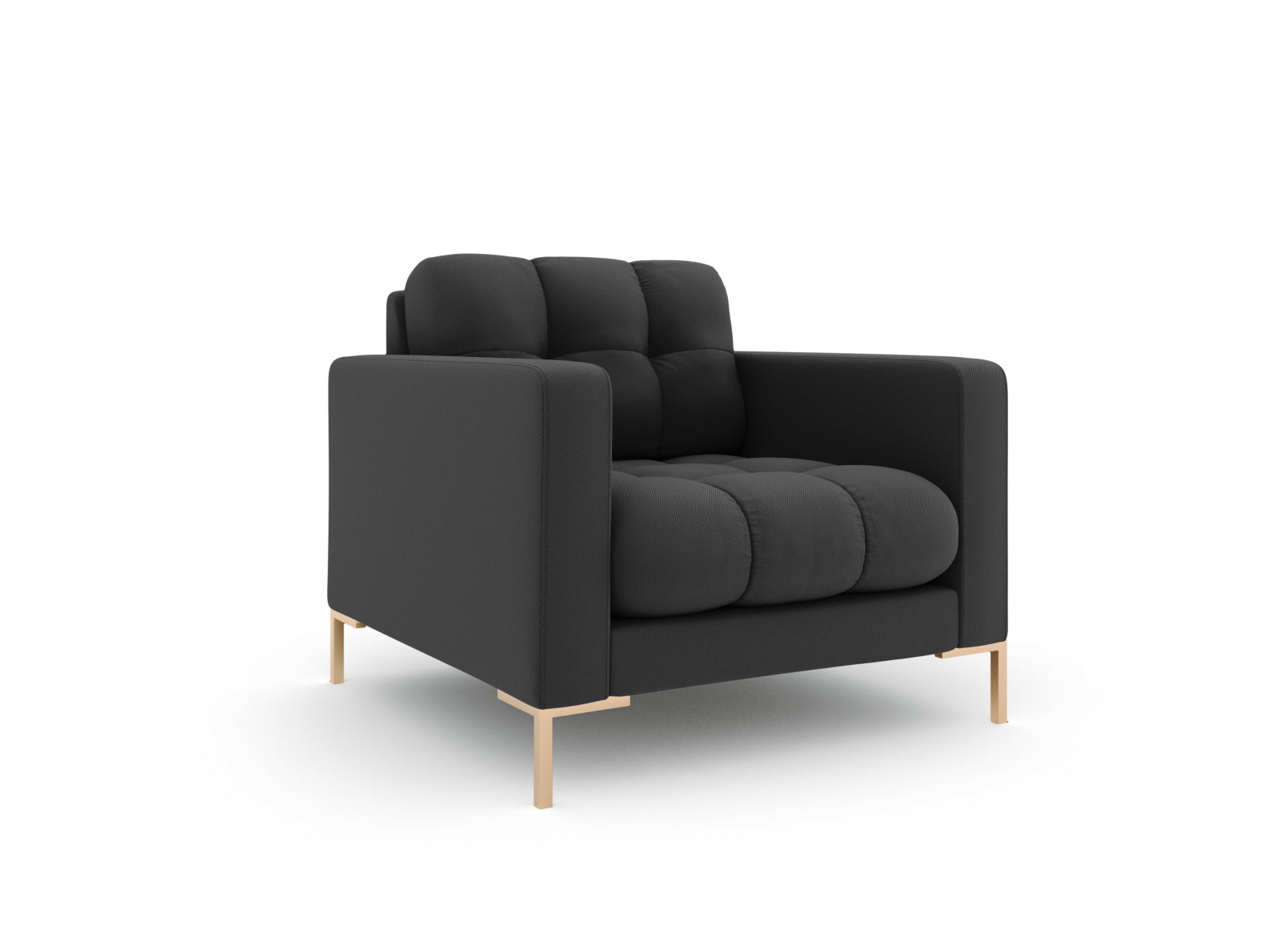 Mamaia Sessel 1 Sitz in Dark Grey/Gold präsentiert im Onlineshop von KAQTU Design AG. Sessel ist von Micadoni