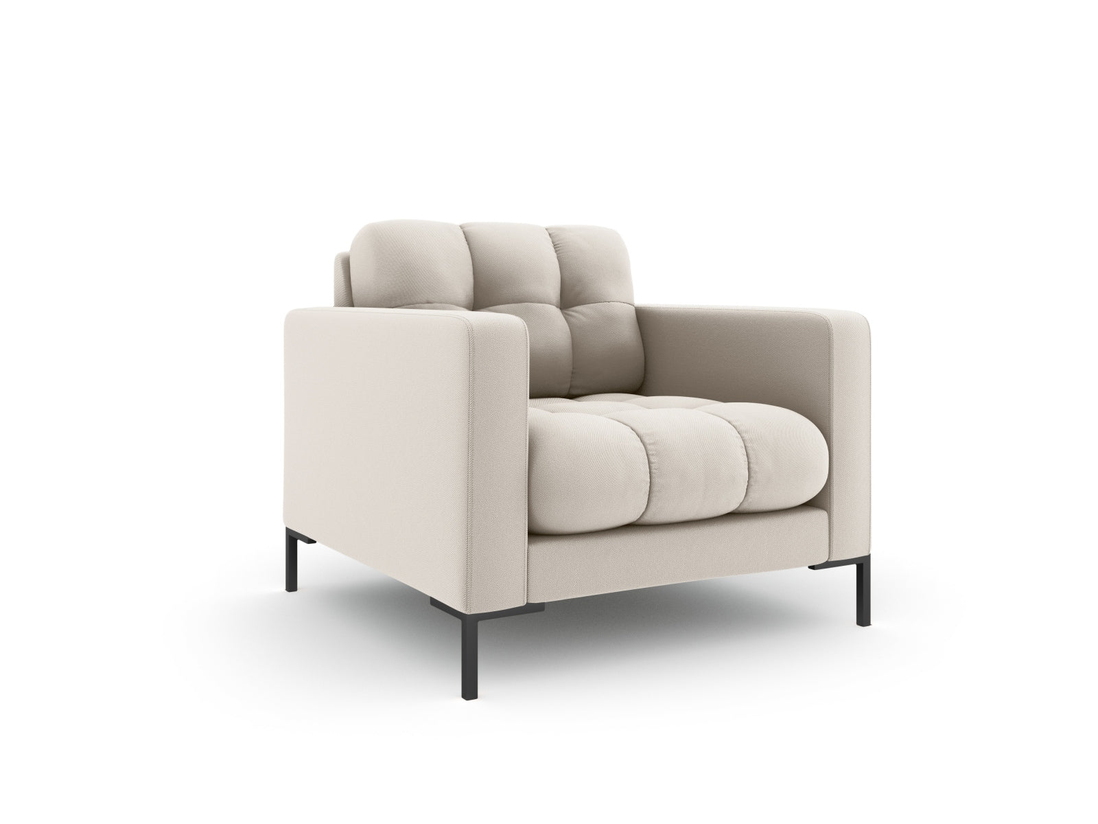 Mamaia Sessel 1 Sitz in Beige/Schwarz präsentiert im Onlineshop von KAQTU Design AG. Sessel ist von Micadoni