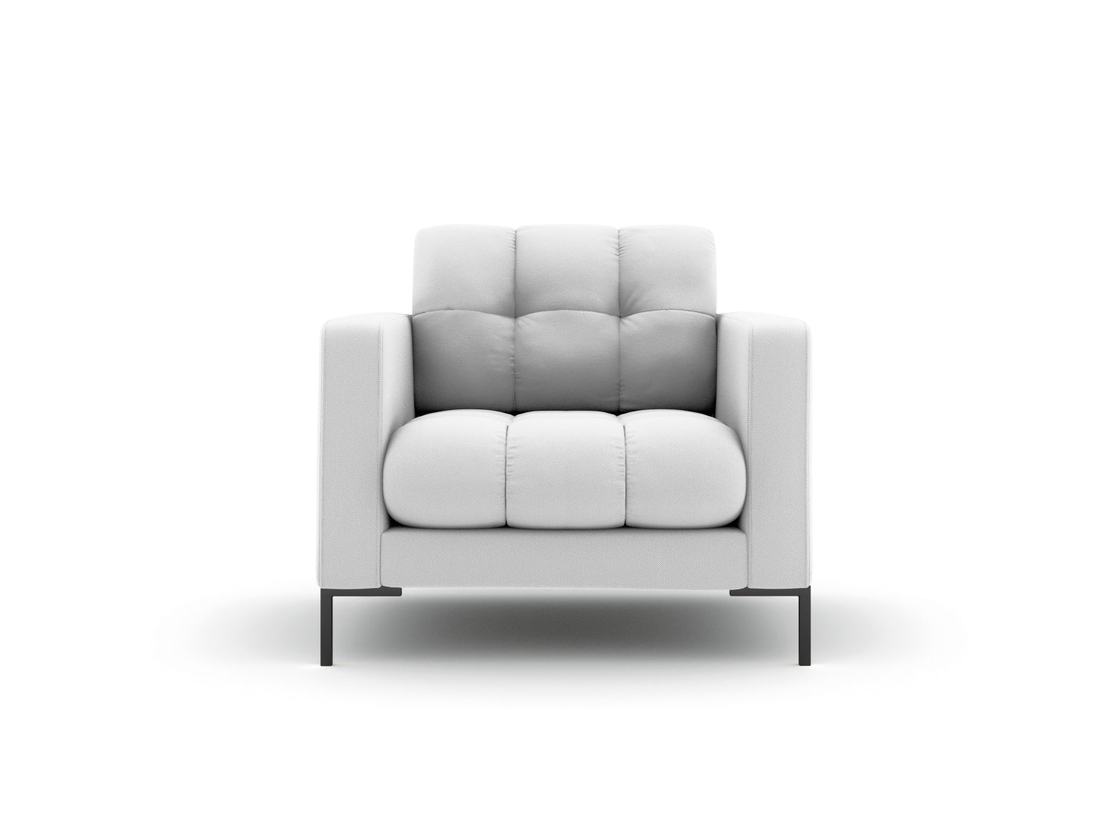 Mamaia Sessel 1 Sitz in Light Grey/Schwarz präsentiert im Onlineshop von KAQTU Design AG. Sessel ist von Micadoni