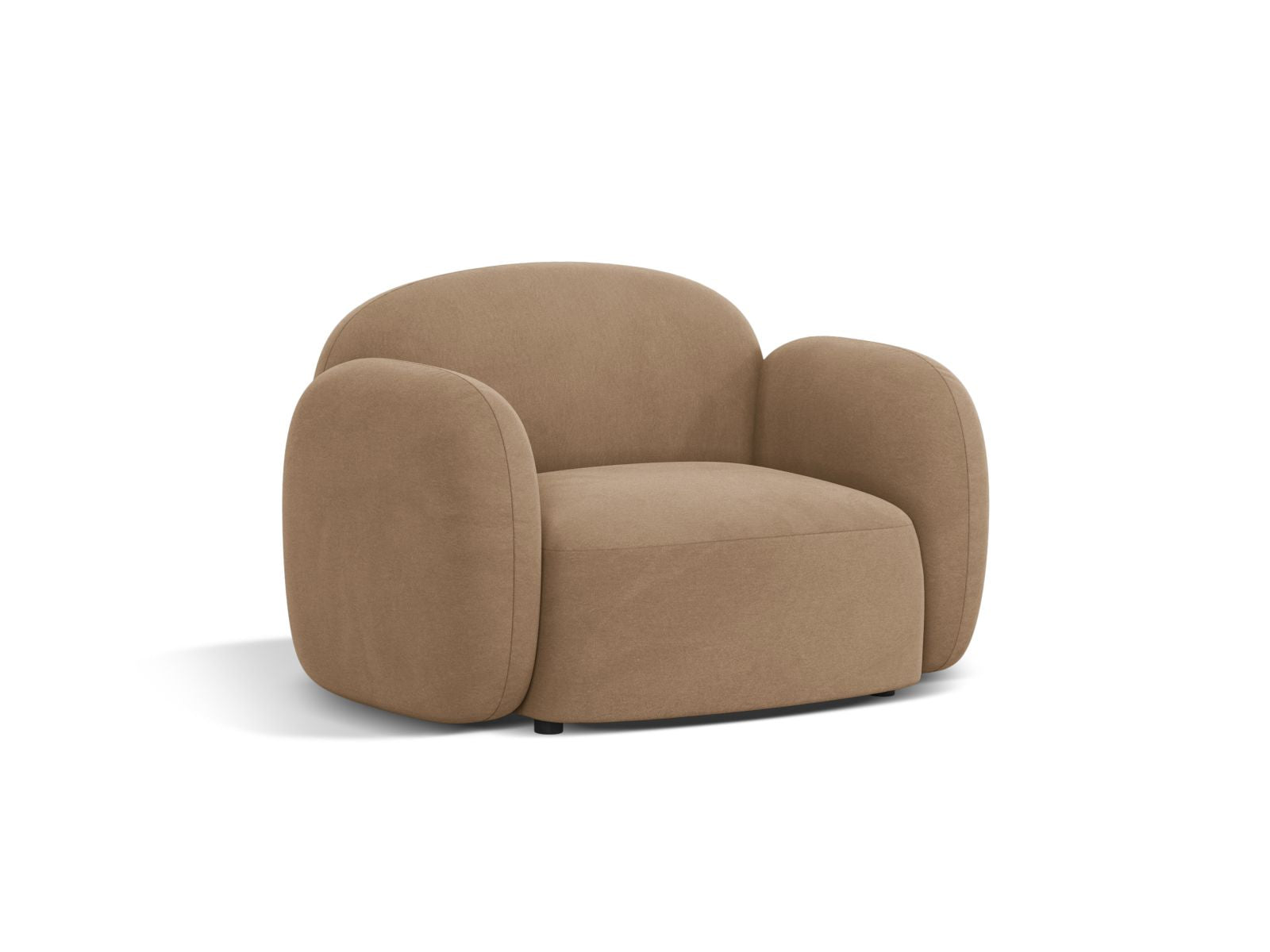 Eleganter Blair Velour Armchair 1 Sitzer in stilvollem Design, ideal für moderne Wohnräume, von Micadoni.