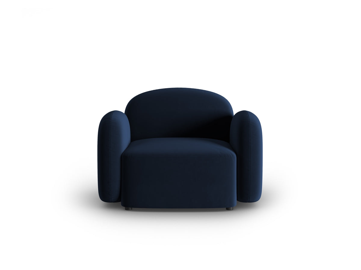 Blair Velour Armchair 1 Sitzer in Royal Blue-Casino präsentiert im Onlineshop von KAQTU Design AG. Sessel ist von Micadoni