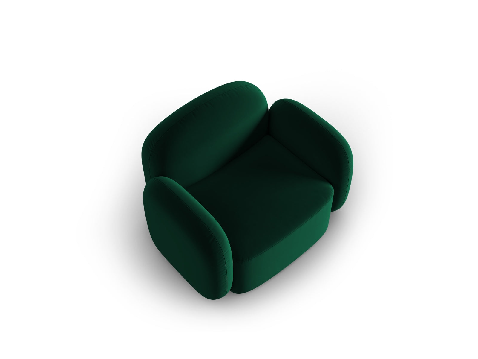 Blair Velour Armchair 1 Sitzer in Bottle Green präsentiert im Onlineshop von KAQTU Design AG. Sessel ist von Micadoni