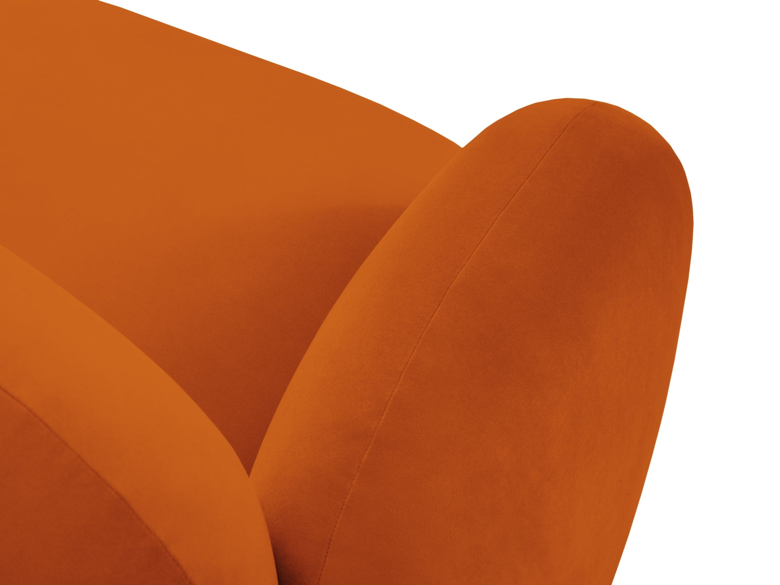 Blair Velour Armchair 1 Sitzer in Terracotta präsentiert im Onlineshop von KAQTU Design AG. Sessel ist von Micadoni