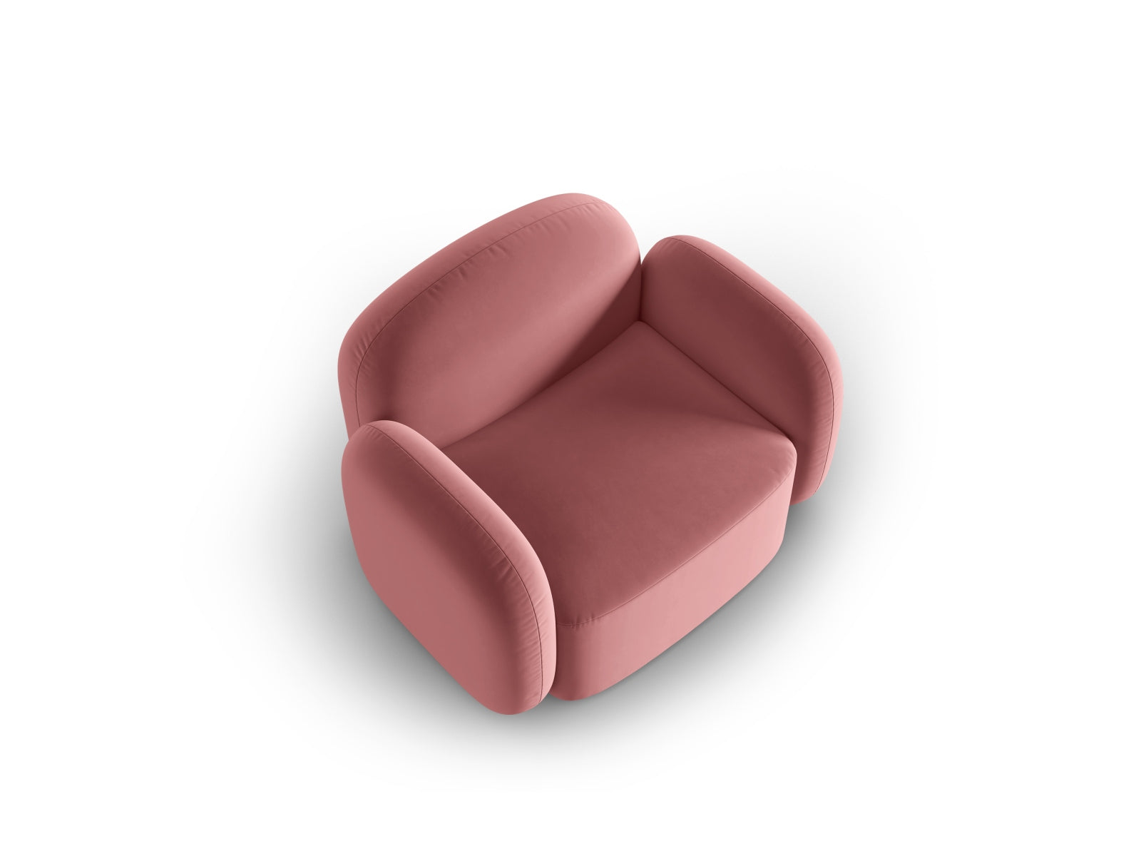 Blair Velour Armchair 1 Sitzer in Flamingo präsentiert im Onlineshop von KAQTU Design AG. Sessel ist von Micadoni