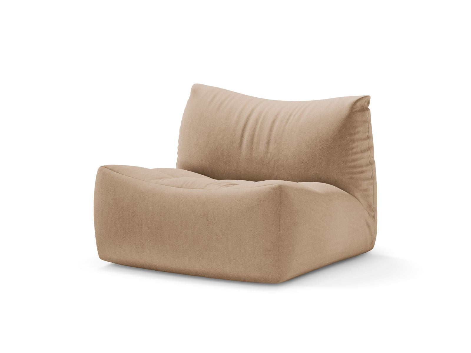 Eleganter 1-Sitzer Sessel Tove in Sand-Casino, ideal für stilvolle Wohnräume, gefertigt von Micadoni.