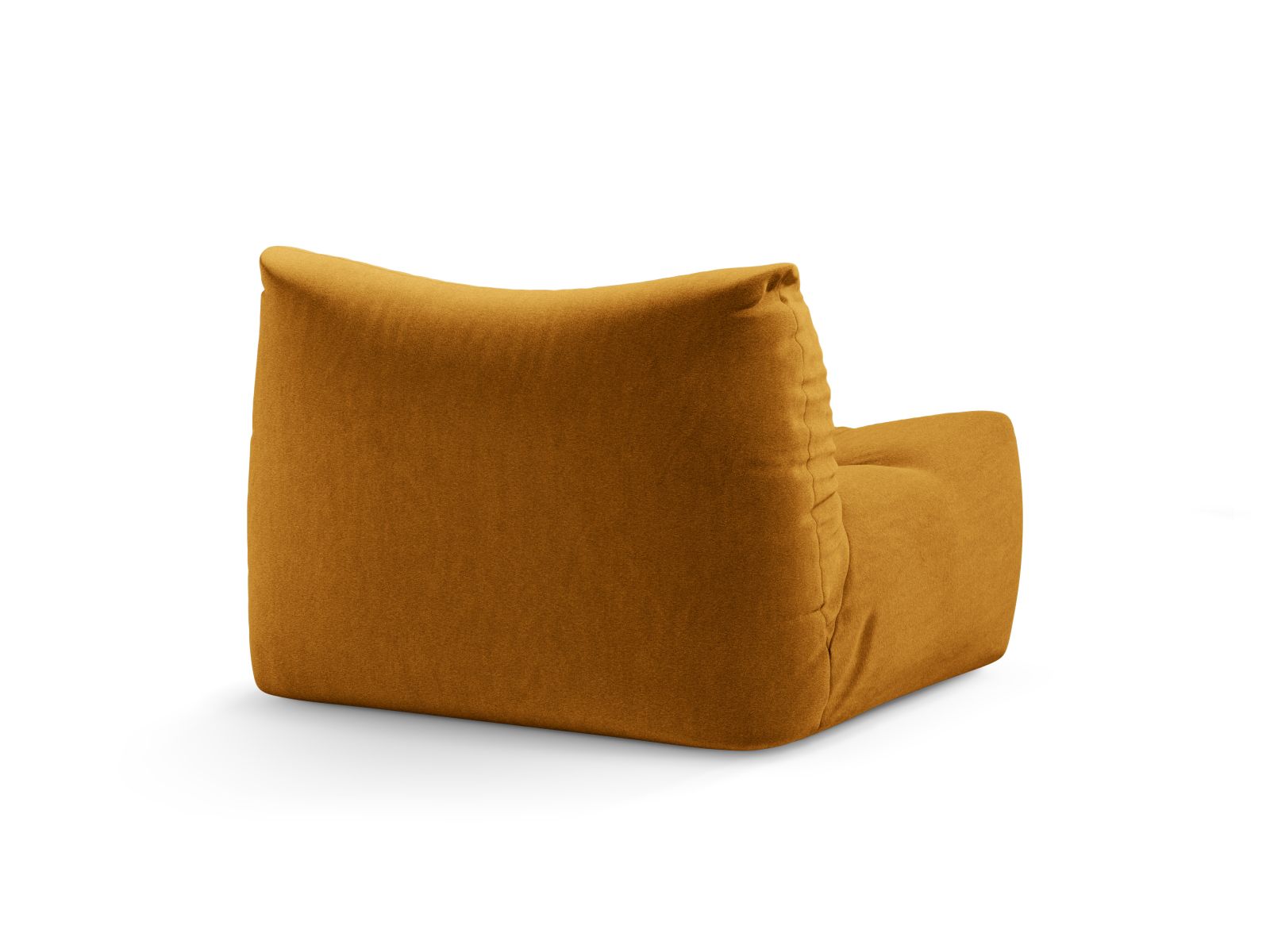 Eleganter 1-Sitzer Sessel Tove in leuchtendem Gelb, ideal für stilvolle Wohnräume und entspannende Rückzugsorte.