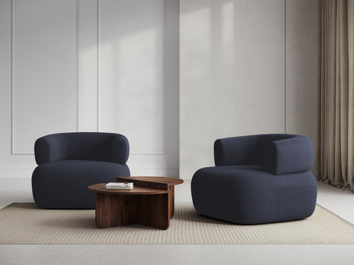 Jenny Sessel 1 Sitz in Dark Blue-Now or Never präsentiert im Onlineshop von KAQTU Design AG. Sessel ist von Micadoni