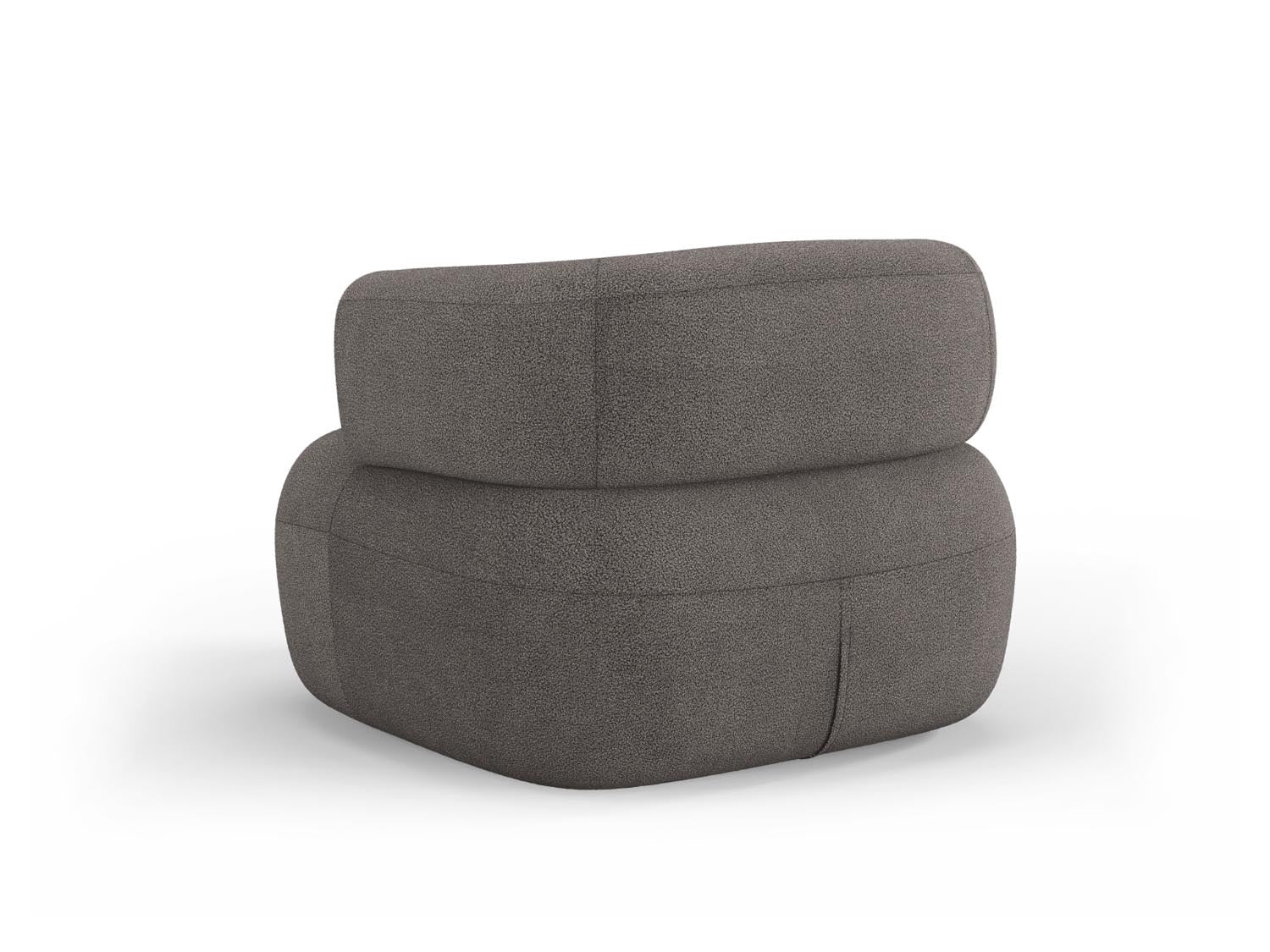 Eleganter Jenny Sessel von Micadoni in zeitlosem Grau, ideal für gemütliche Leseecken und modernes Wohndesign.