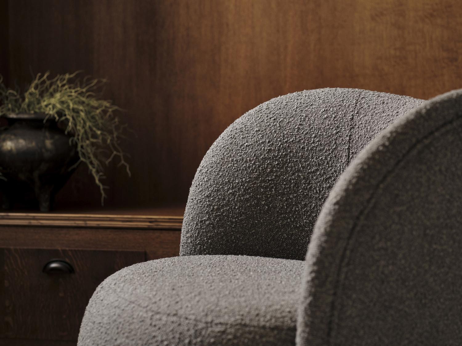 Saamit Sessel 1 Sitzer in Light Beige Melange präsentiert im Onlineshop von KAQTU Design AG. Sessel ist von Micadoni