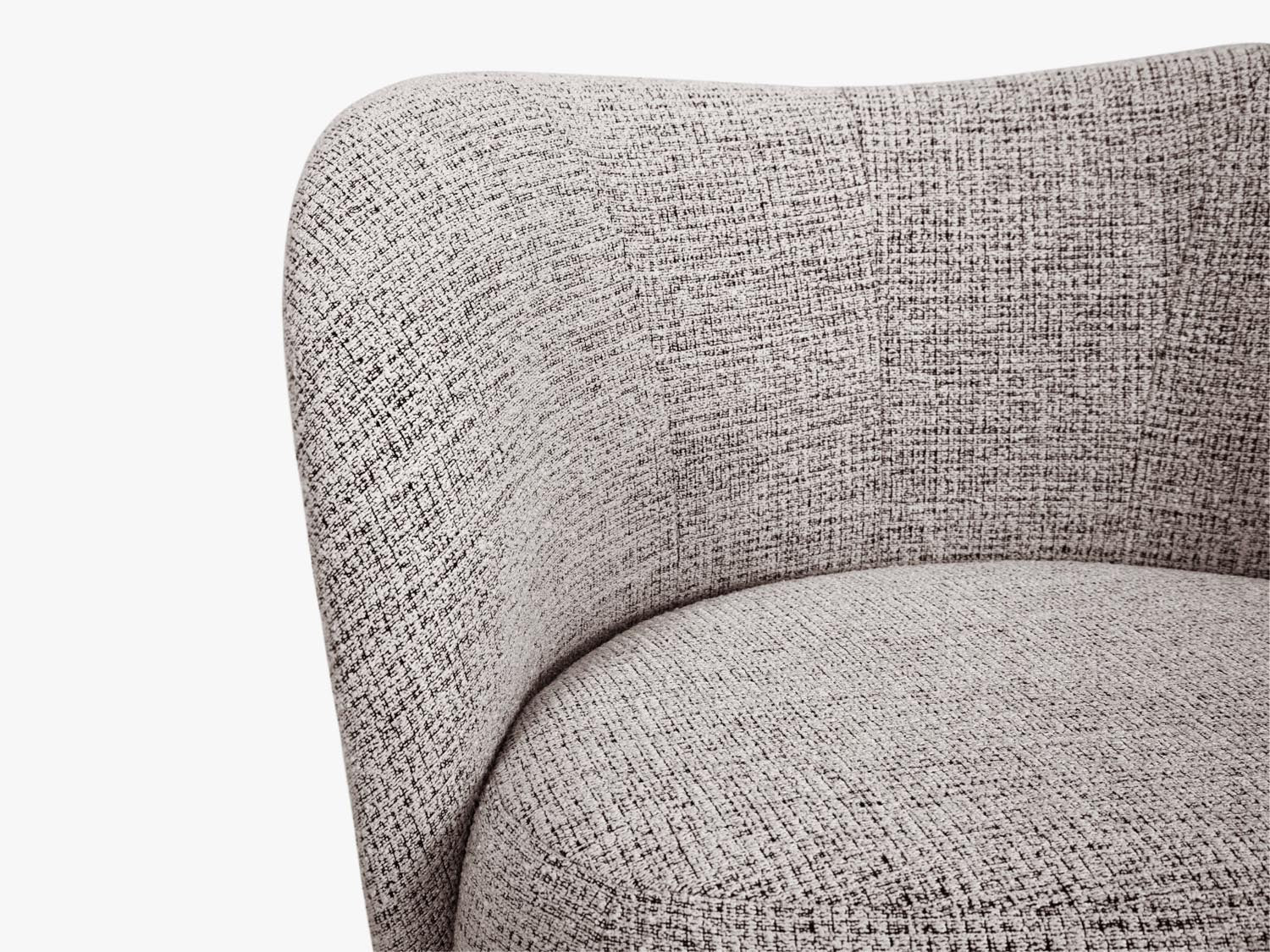 Saamit Sessel 1 Sitzer in Light Grey Melange präsentiert im Onlineshop von KAQTU Design AG. Sessel ist von Micadoni
