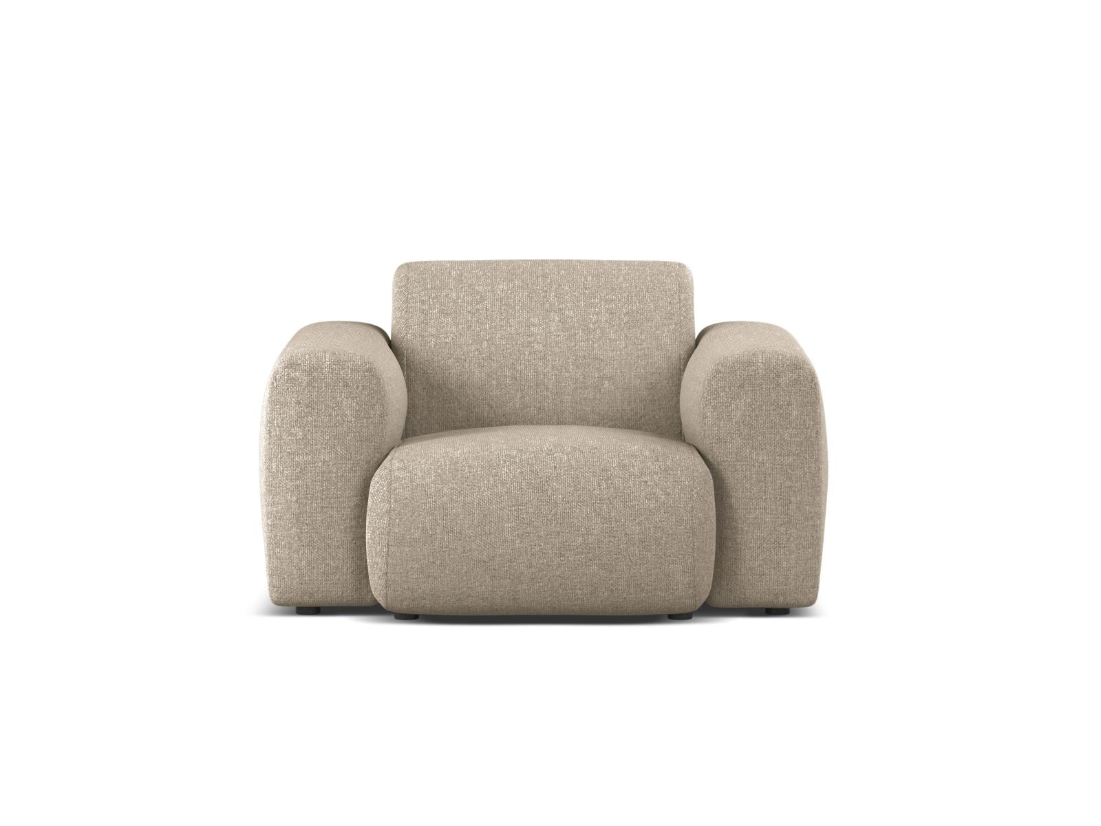1-Sitzer Sessel Molino in Dark Beige-Eden präsentiert im Onlineshop von KAQTU Design AG. Sessel ist von Micadoni