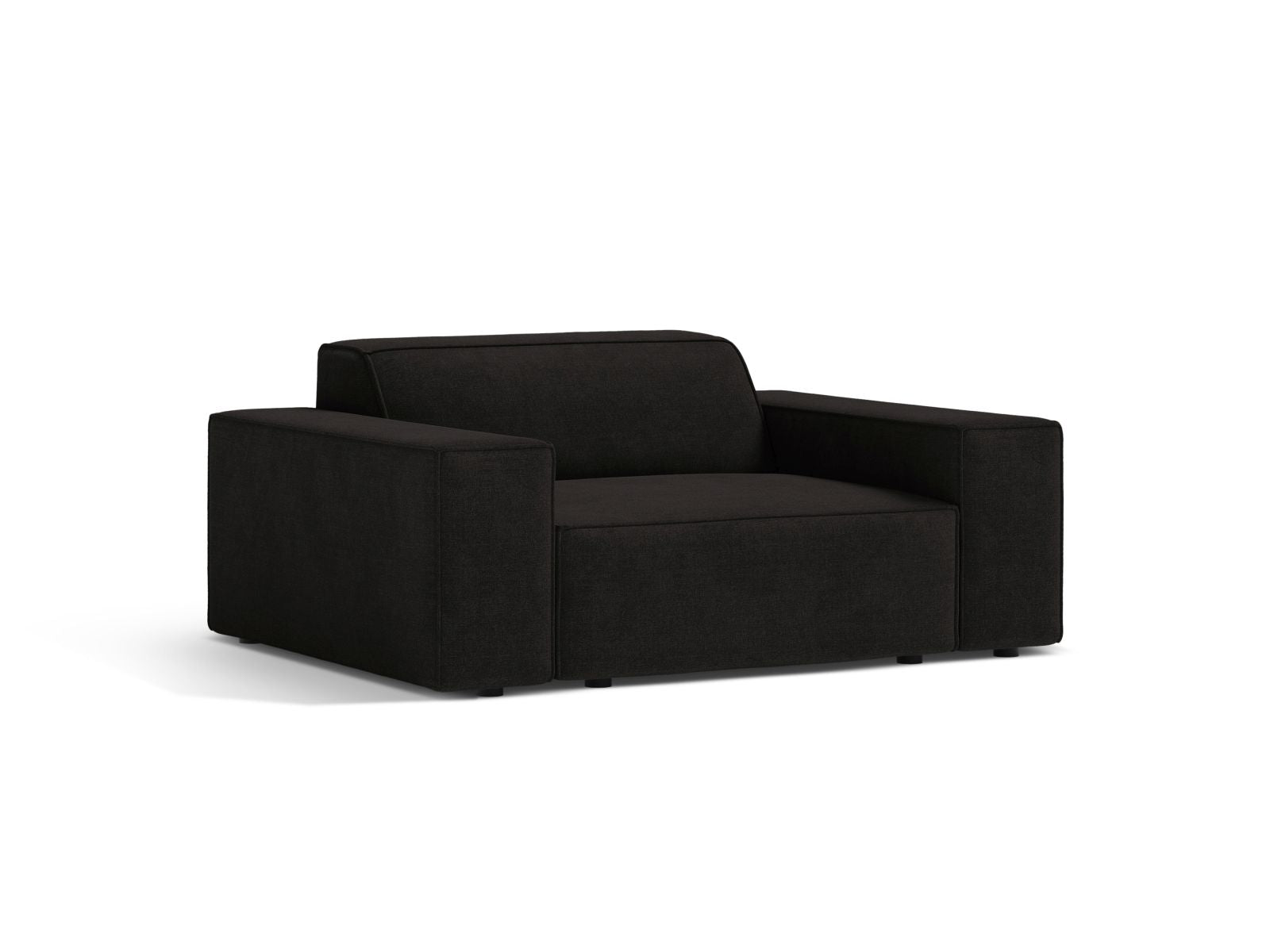 Eleganter 1-Sitzer Sessel Jodie in stilvollem Schwarz, ideal für moderne Wohnräume, von Micadoni, bequem und hochwertig.