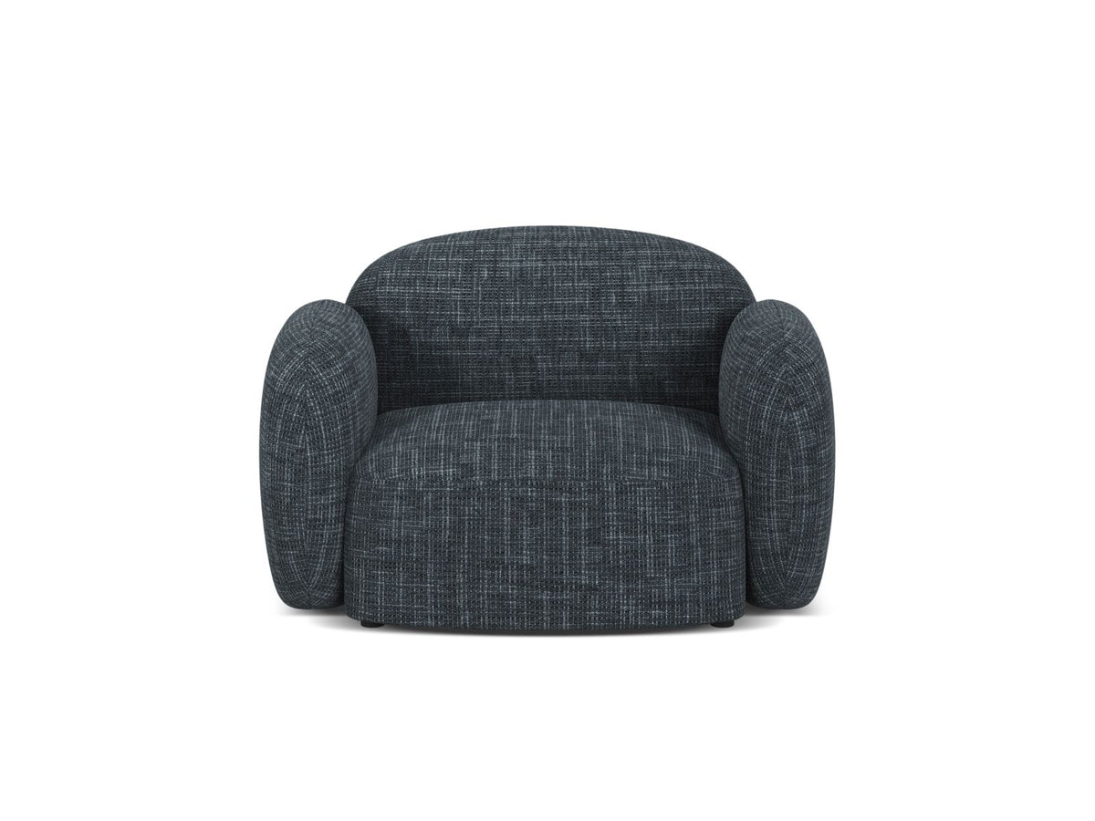 1-Sitzer Sessel Blair in Navy Blue-Baltimore präsentiert im Onlineshop von KAQTU Design AG. Sessel ist von Micadoni