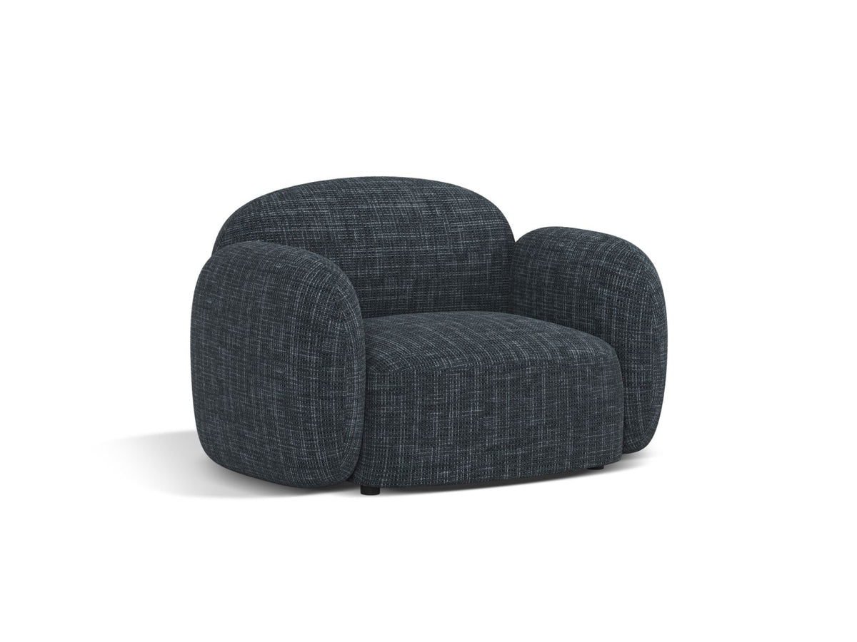 1-Sitzer Sessel Blair in Navy Blue-Baltimore präsentiert im Onlineshop von KAQTU Design AG. Sessel ist von Micadoni