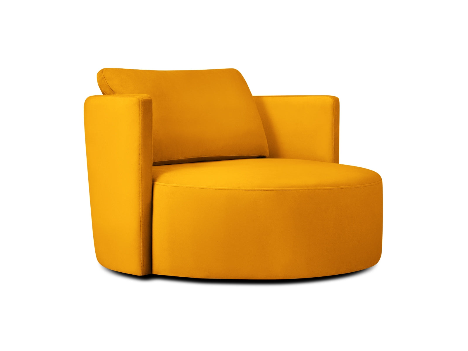 Bliss Swivel Velour Armchair 1 Sitzer in Yellow präsentiert im Onlineshop von KAQTU Design AG. Sessel ist von Micadoni