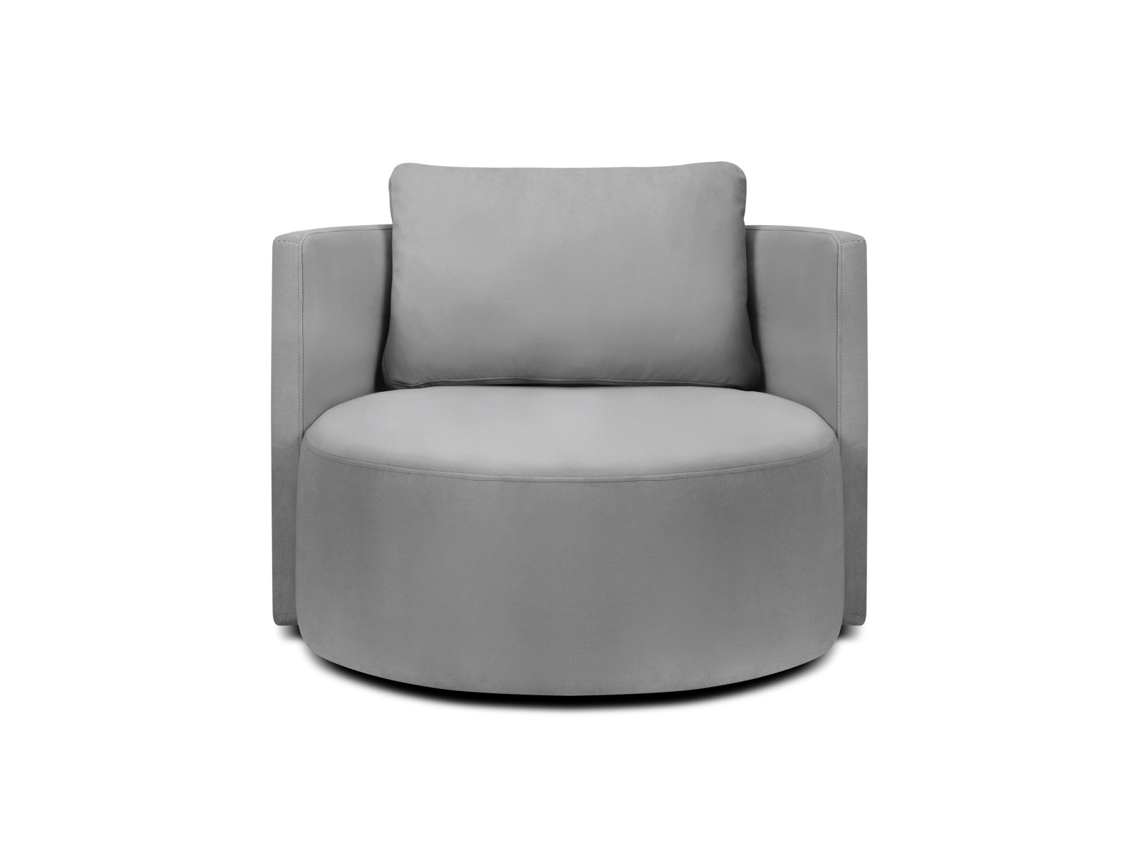 Bliss Swivel Velour Armchair 1 Sitzer in Grey präsentiert im Onlineshop von KAQTU Design AG. Sessel ist von Micadoni