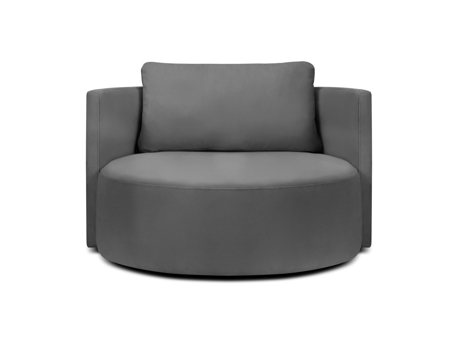 Bliss Swivel Velour Armchair 1 Sitzer in Dark Grey präsentiert im Onlineshop von KAQTU Design AG. Sessel ist von Micadoni